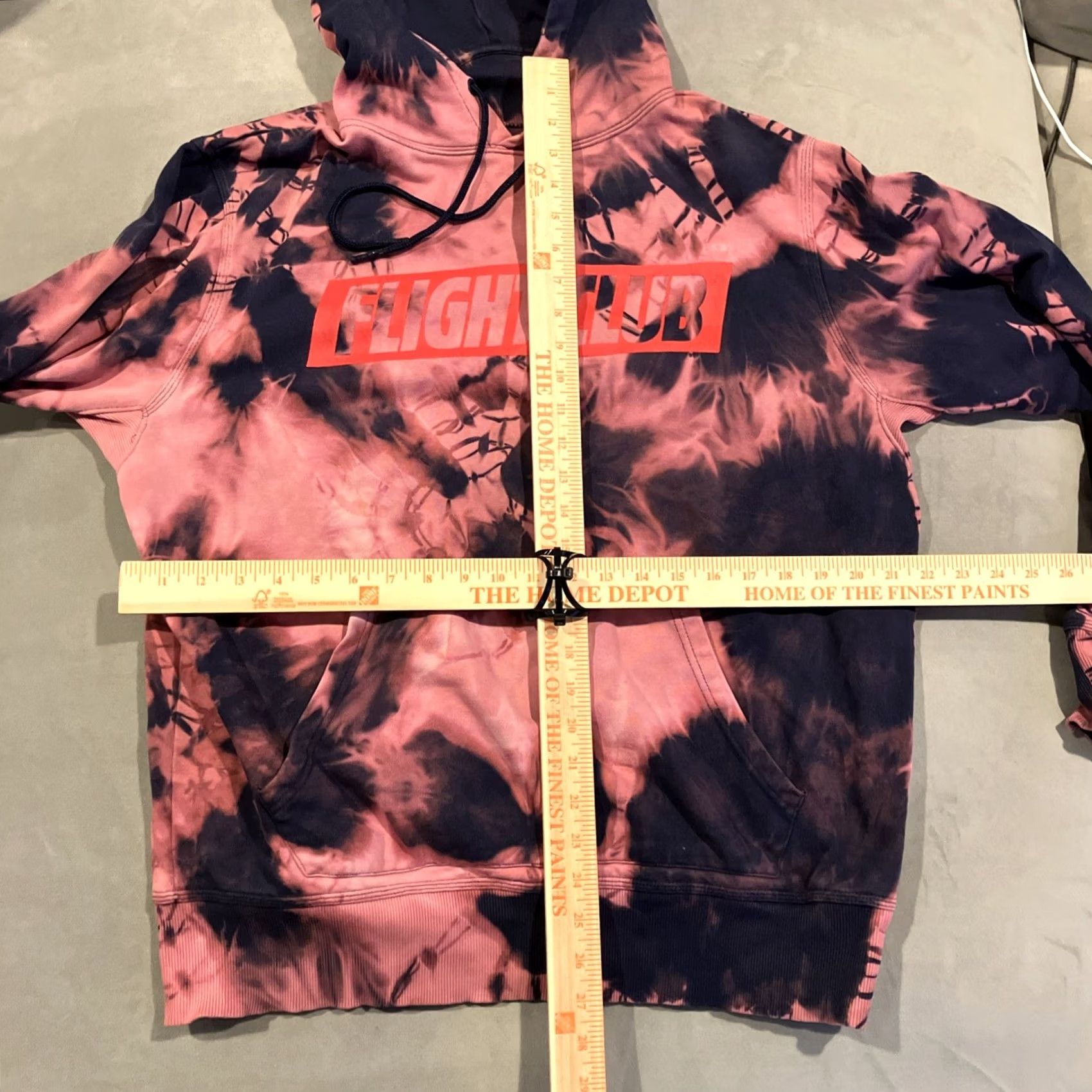 Vintage FLIGHT CLUB NYC Custom Reverse Tie Dye Hoodie Men's Large Awesome Size US L / EU 52-54 / 3 - 4 Thumbnail