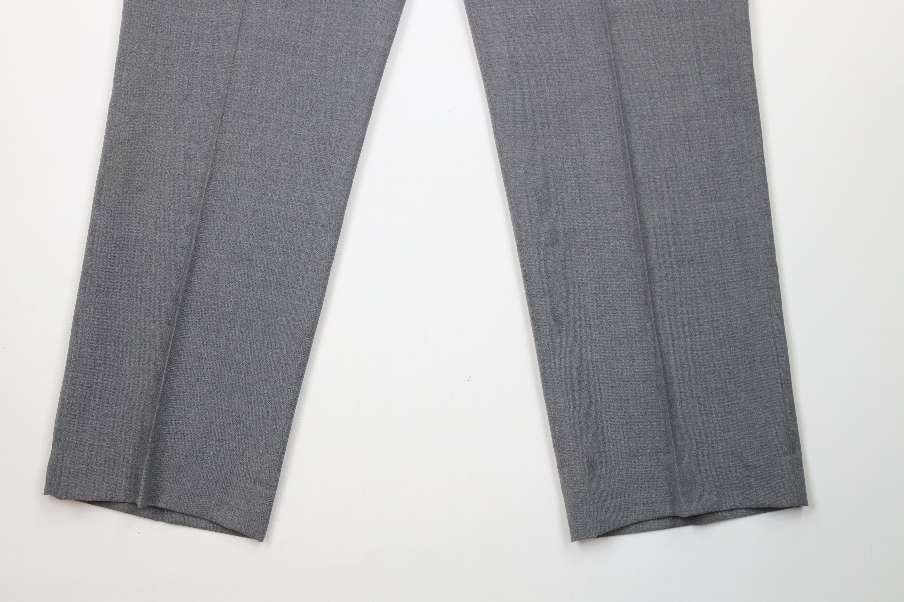 Vintage Vintage 90s Streetwear Wool Blend Wide Leg Chino Pants Gray Size US 36 / EU 52 - 4 Thumbnail