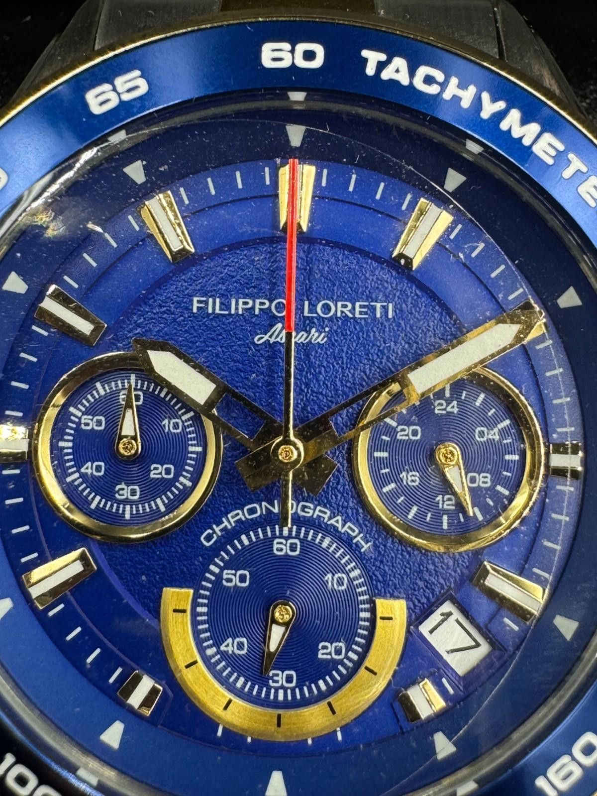 Other Filippo Loreti Ascari Monza Two Tone Blue Gold Steel Chronog Size ONE SIZE - 4 Thumbnail