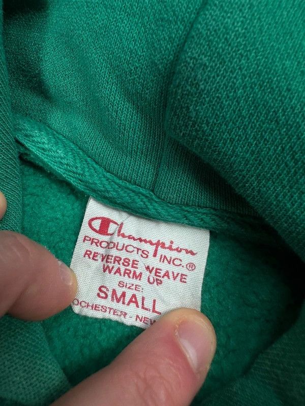 Champion Champion Reverse Weave Green S Logo Hoodie Size US S / EU 44-46 / 1 - 5 Thumbnail