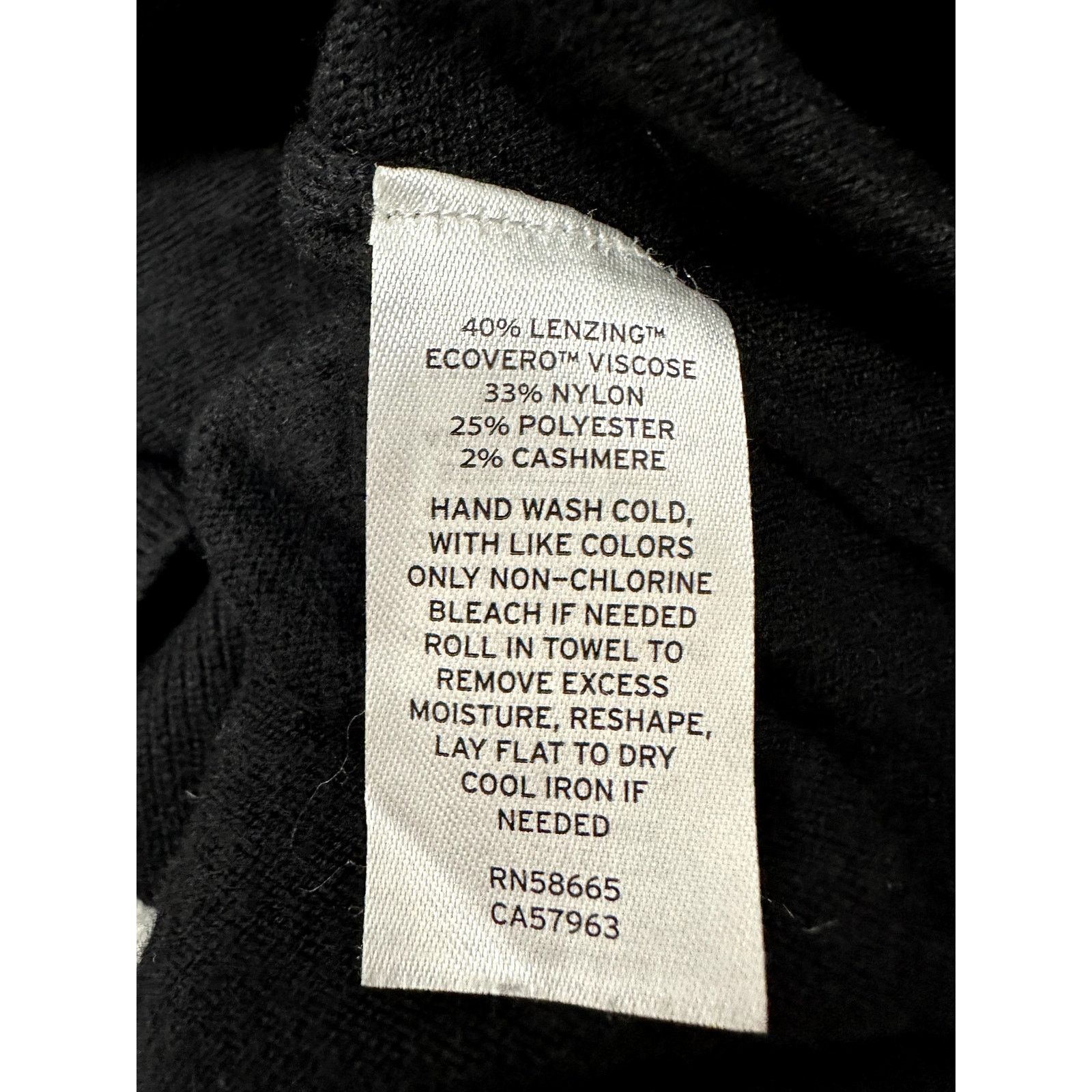 Treasure & Bond Treasure & Bond Women's black V Neck Long Sleeve Sweater XS Size XS / US 0-2 / IT 36-38 - 9 Thumbnail