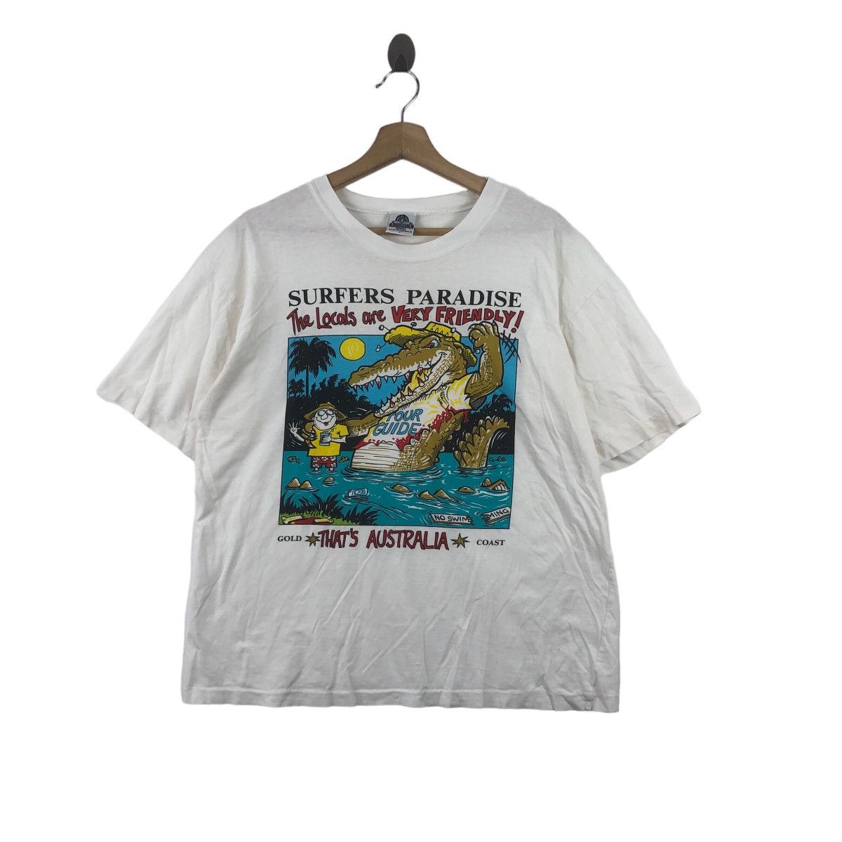 Vintage Vintage 90’ AUSTRALIA COMIC ILLUSTRATION Tee Shirt Top Size US L / EU 52-54 / 3 - 1 Thumbnail