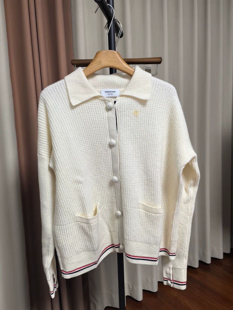 Thom Browne Thom Browne size44 a cardigan, a cardigan sweater Size L / US 10 / IT 46 - 1 Thumbnail