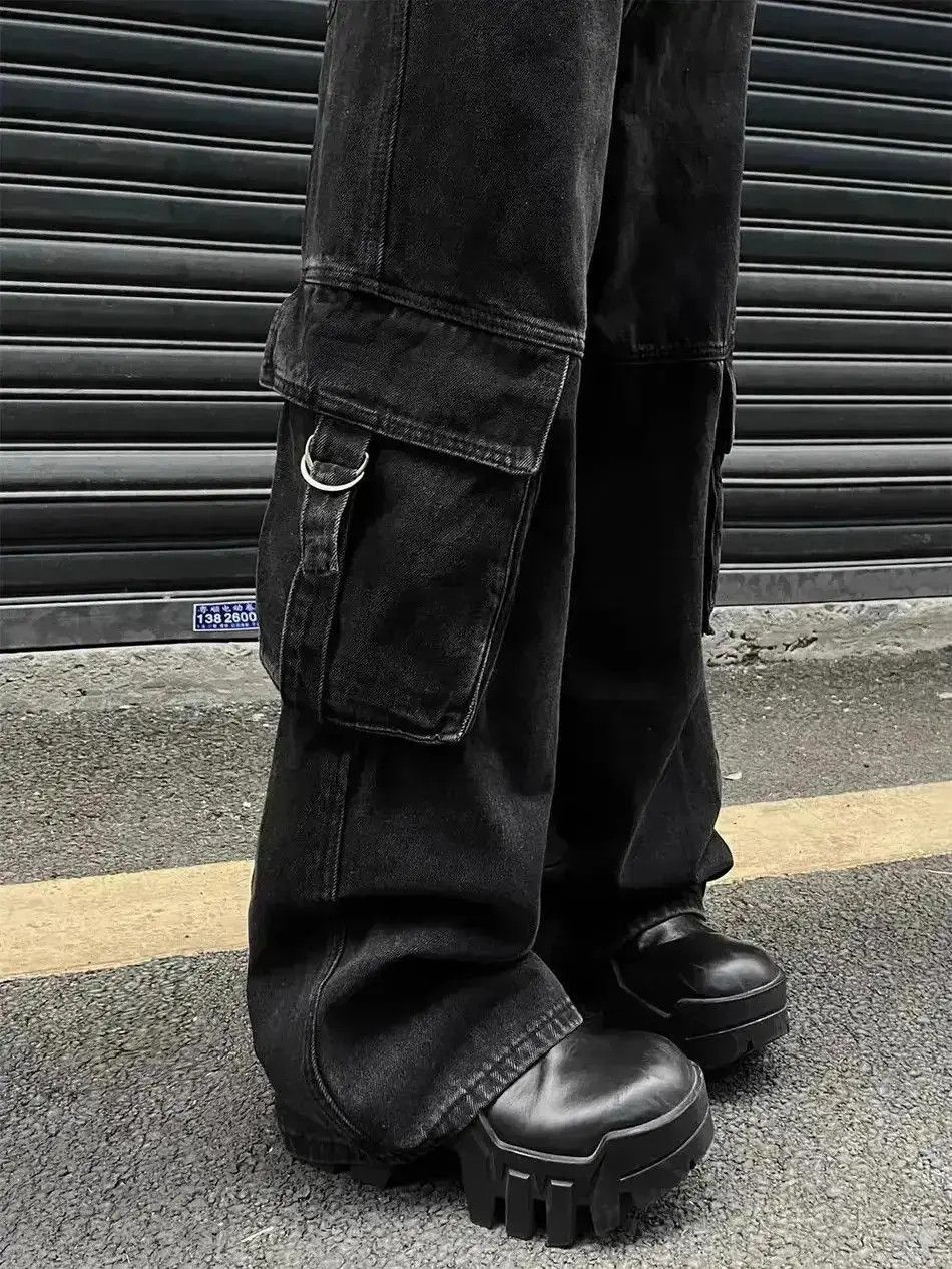 Japanese Brand Large pocket loose floor mop casual pants Size US 32 / EU 48 - 4 Thumbnail