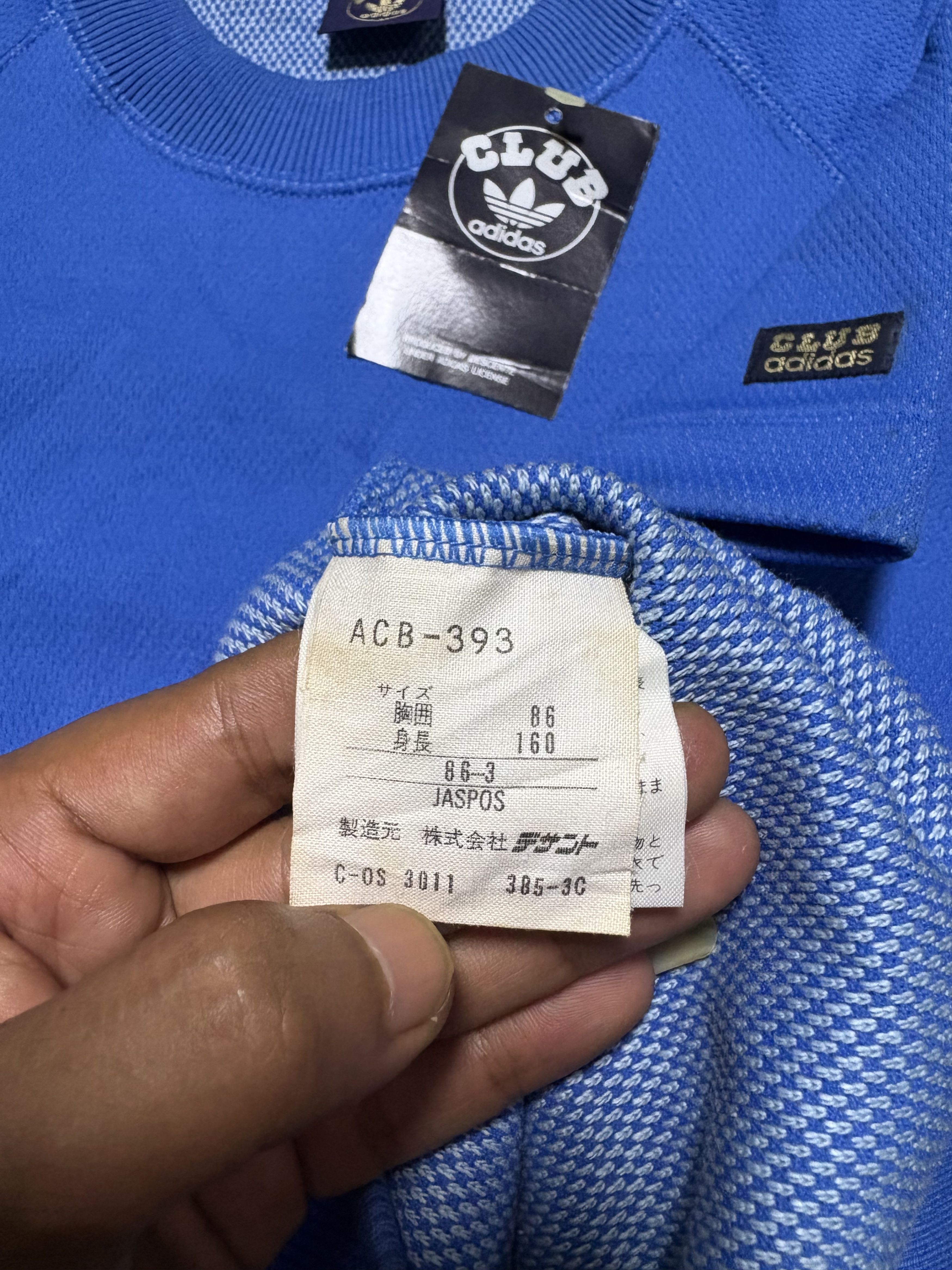 Adidas Vintage 80's Adidas Club Deadstock jersey Size US M / EU 48-50 / 2 - 6 Thumbnail