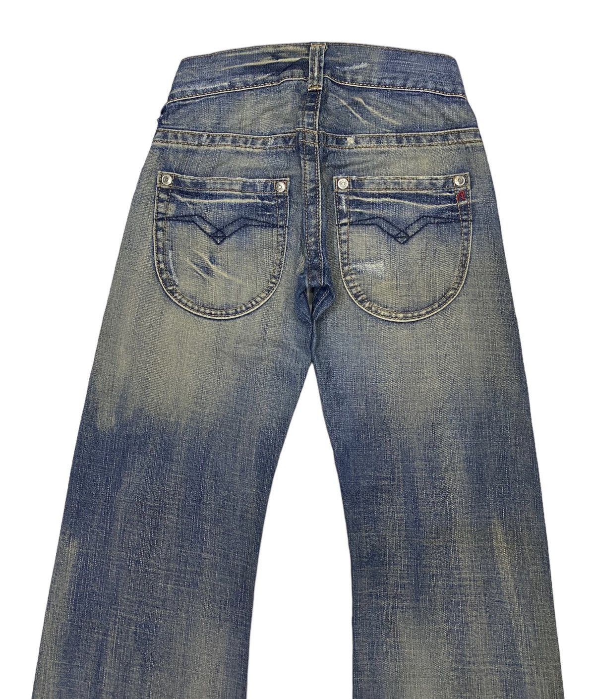 If Six Was Nine 🔥FLARE JEANS DISTRESSED DENIM REPLAY ARCHIVE DENIM JEANS Size 27" / US 4 / IT 40 - 6 Thumbnail