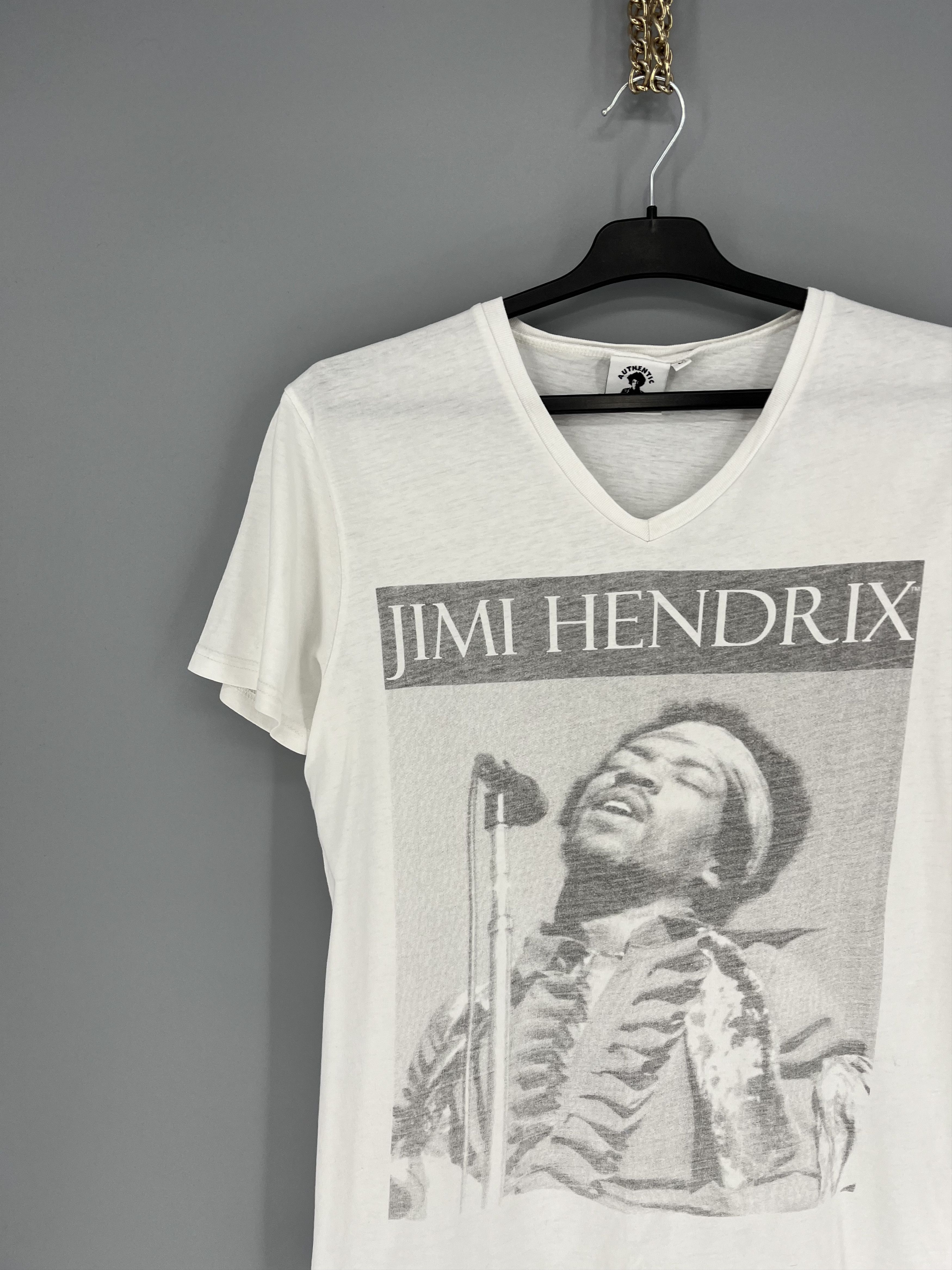 Band Tees Vintage Y2K Jimi Xendrix Band Rock Tee T Shirt White Size US M / EU 48-50 / 2 - 4 Thumbnail