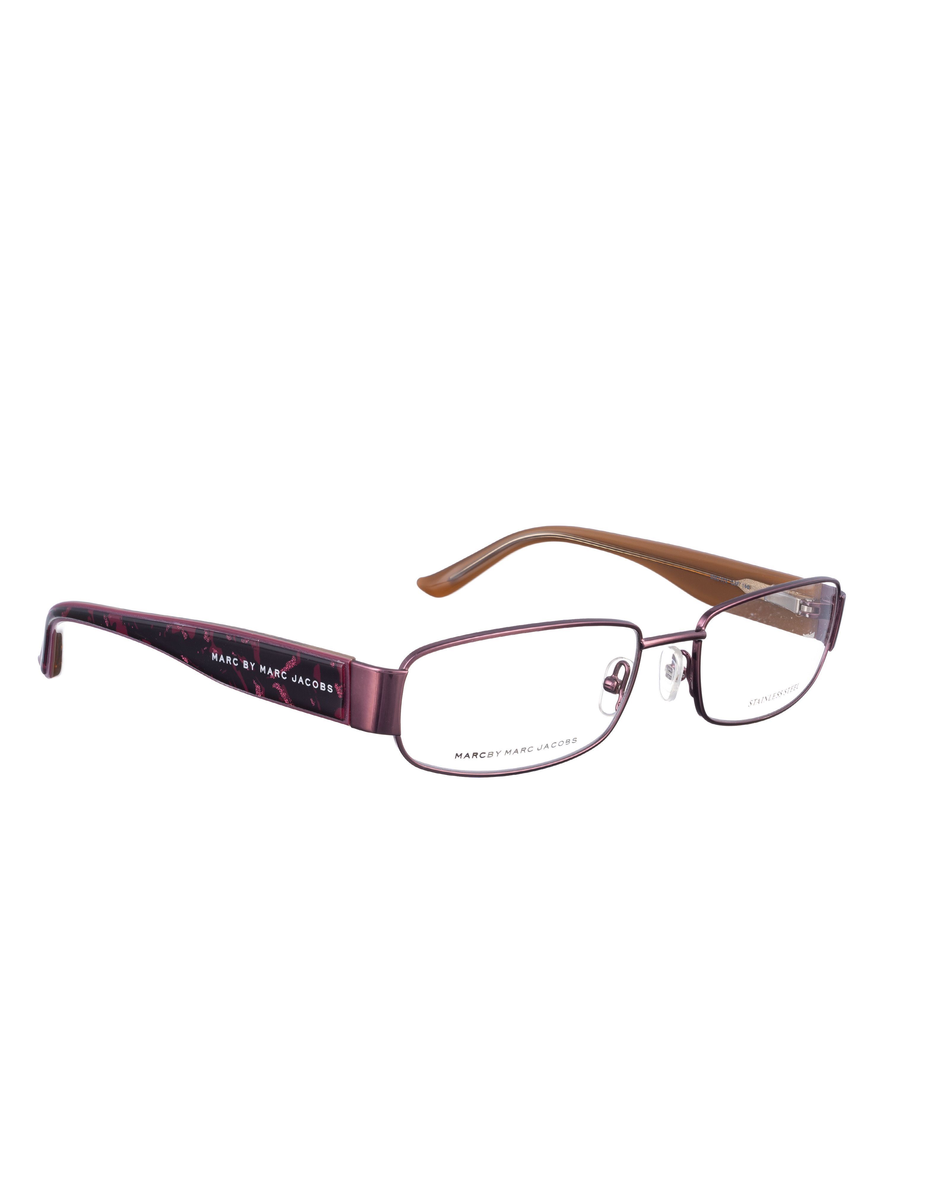 Marc by Marc Jacobs 00s Brown and Glitter Pink Glasses