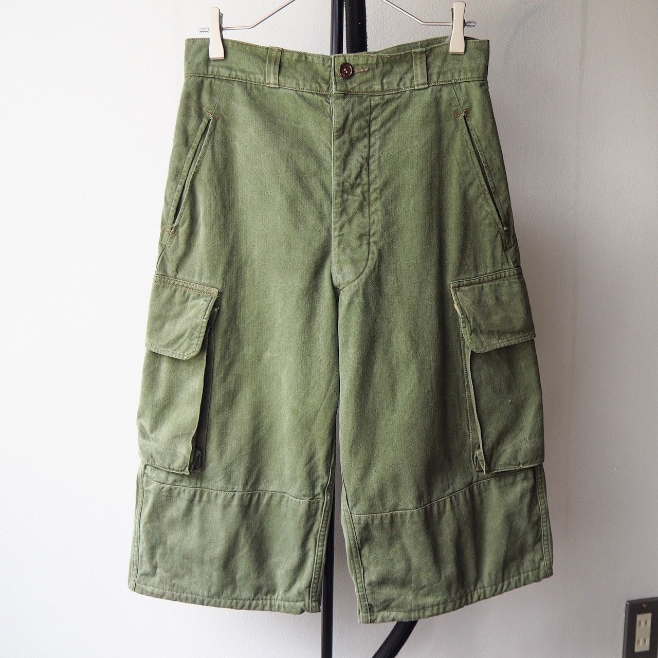 Vintage 1950s/60s M-47 French Army Military HBT Cargo Pants