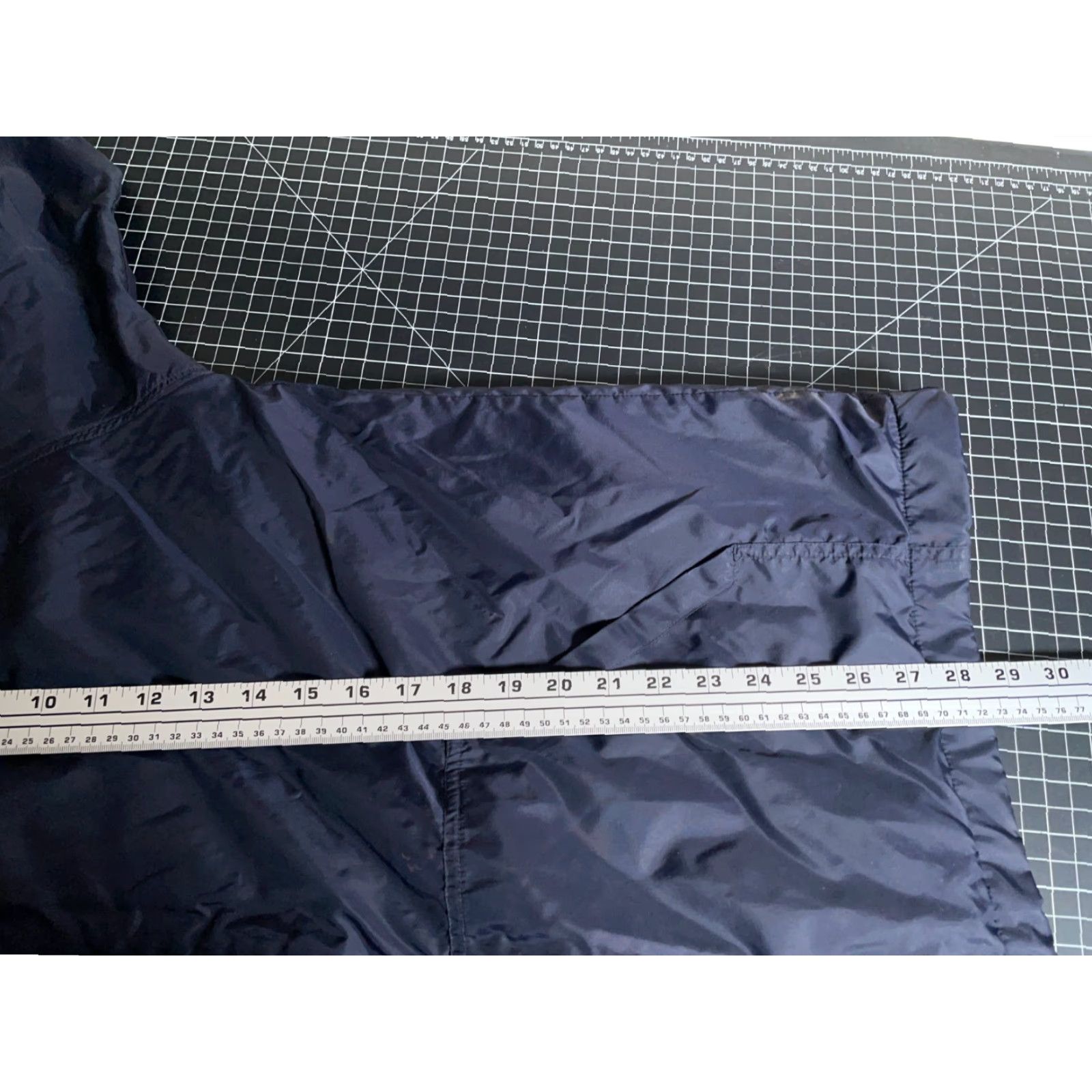 Puma Puma Tracksuit Windbreaker Jacket Pants Dark Blue Orange Fleece Lined 2 Piece Nylon Zip Pockets Mens M Size US 31 - 6 Thumbnail