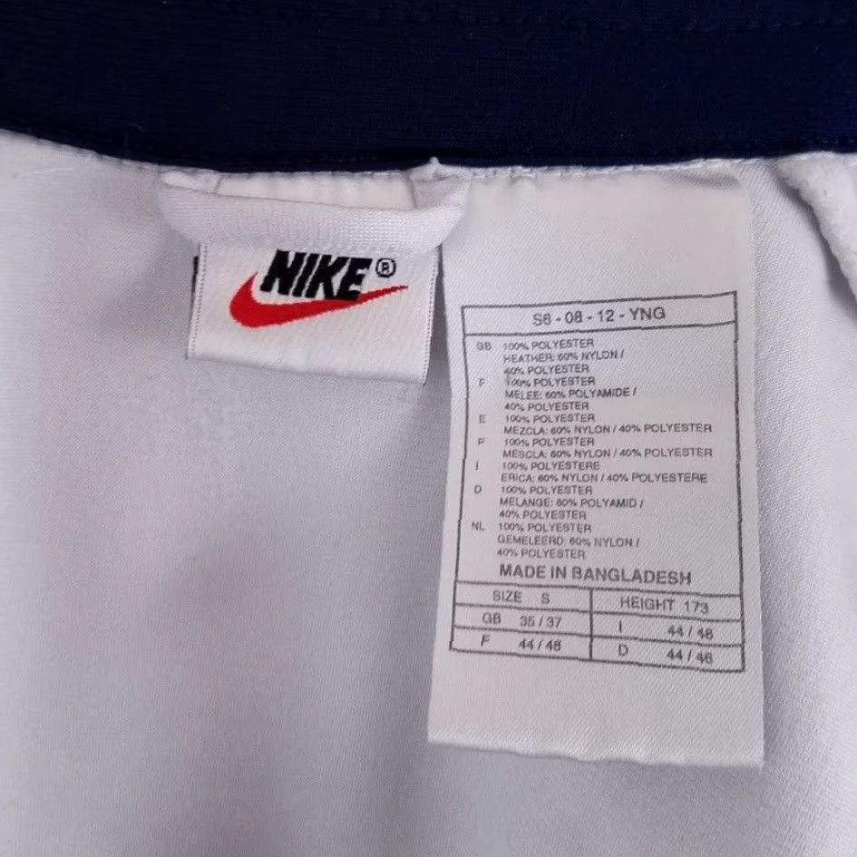 Nike VINTAGE Nike Jacket Mens Size S Blue 90s Jumbo Swoosh Spell Out White Tag Track jacket Size US S / EU 44-46 / 1 - 7 Thumbnail