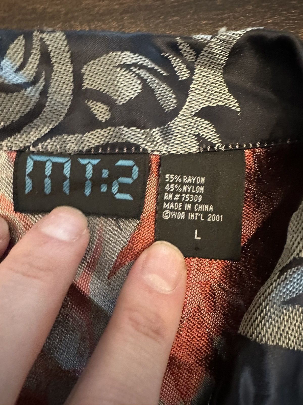 Other Vintage MT2 Shirt Mens Large Black Red Dragon Button Up Y2K Size US L / EU 52-54 / 3 - 2 Thumbnail