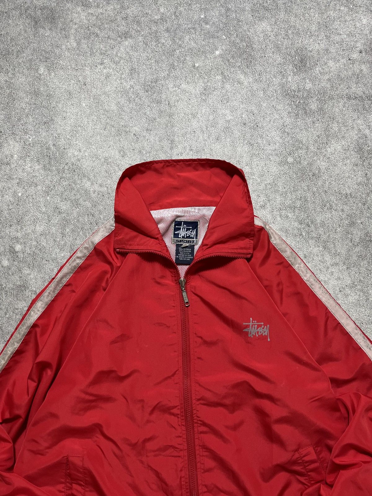 Stussy Vintage 90s Stussy Sport Winbreaker Light Jacket Size US L / EU 52-54 / 3 - 5 Thumbnail
