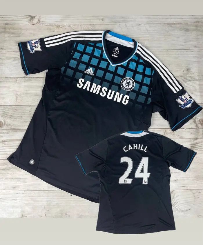 Adidas Adidas Chelsea 2011 2012 Cahill #24 Away Shirt Soccer Jersey Size US XL / EU 56 / 4 - 1 Thumbnail