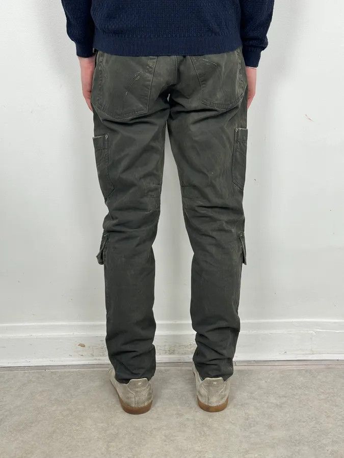 Dolce & Gabbana AW2003 Dolce & Gabbana Sage Green Distressed Cargo Pants Size US 39 - 4 Thumbnail