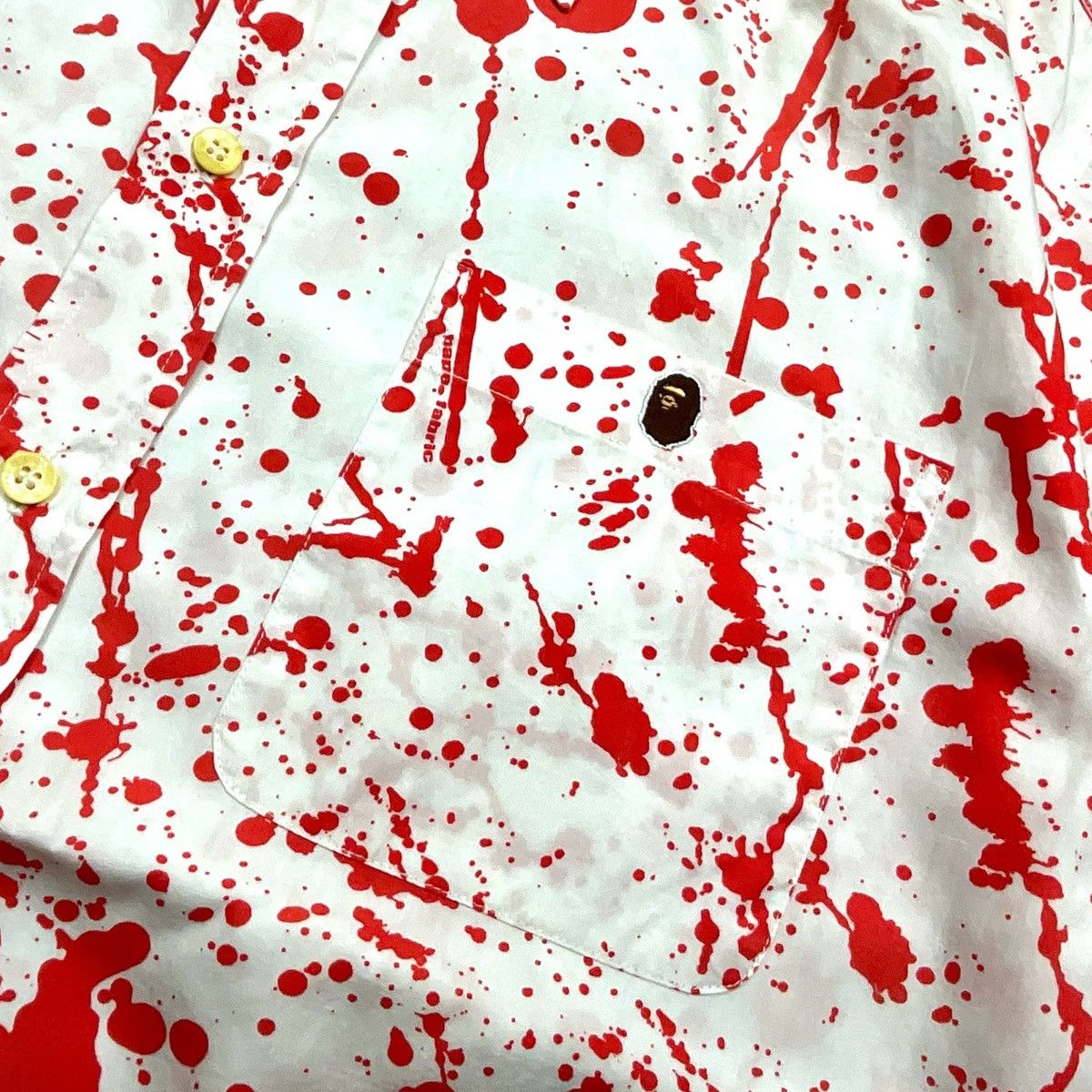 Bape OG2000's Bape Paint Splatter L/S Button up Shirt Size US L / EU 52-54 / 3 - 7 Thumbnail