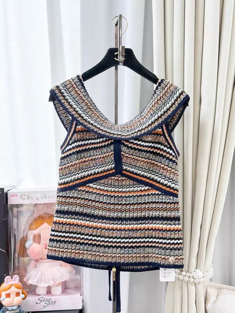 Chanel Chanel Knitted top with a collar Size S / US 4 / IT 40 - 1 Thumbnail