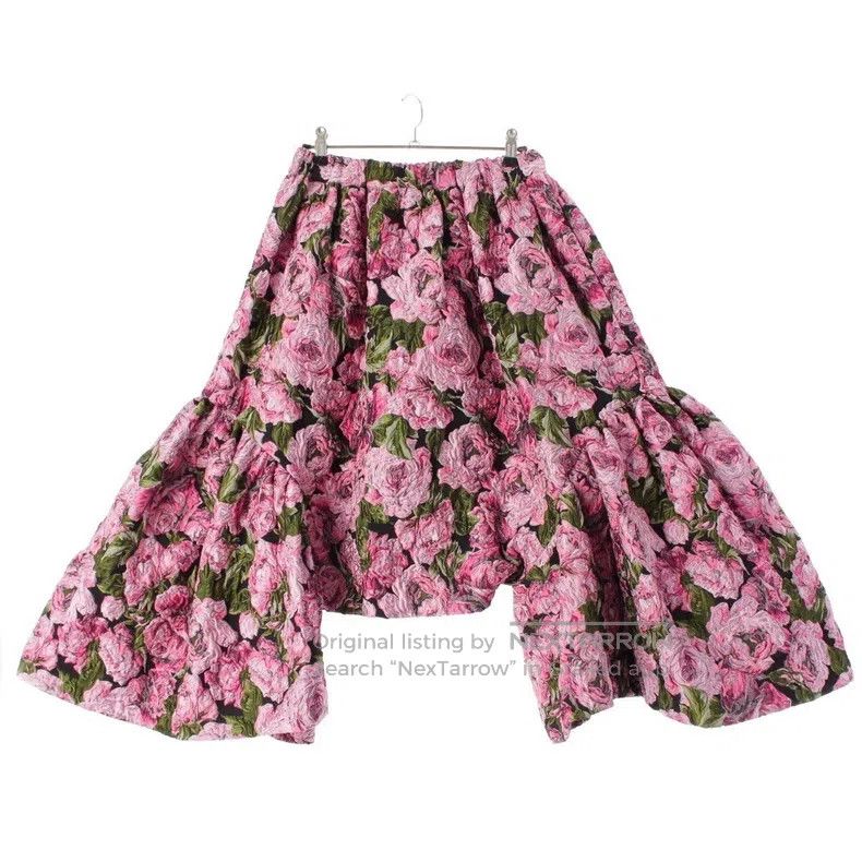 Comme des Garcons Comme Des Garcons size XS Pink Retro Floral Design Skirt Size 23" - 2 Thumbnail