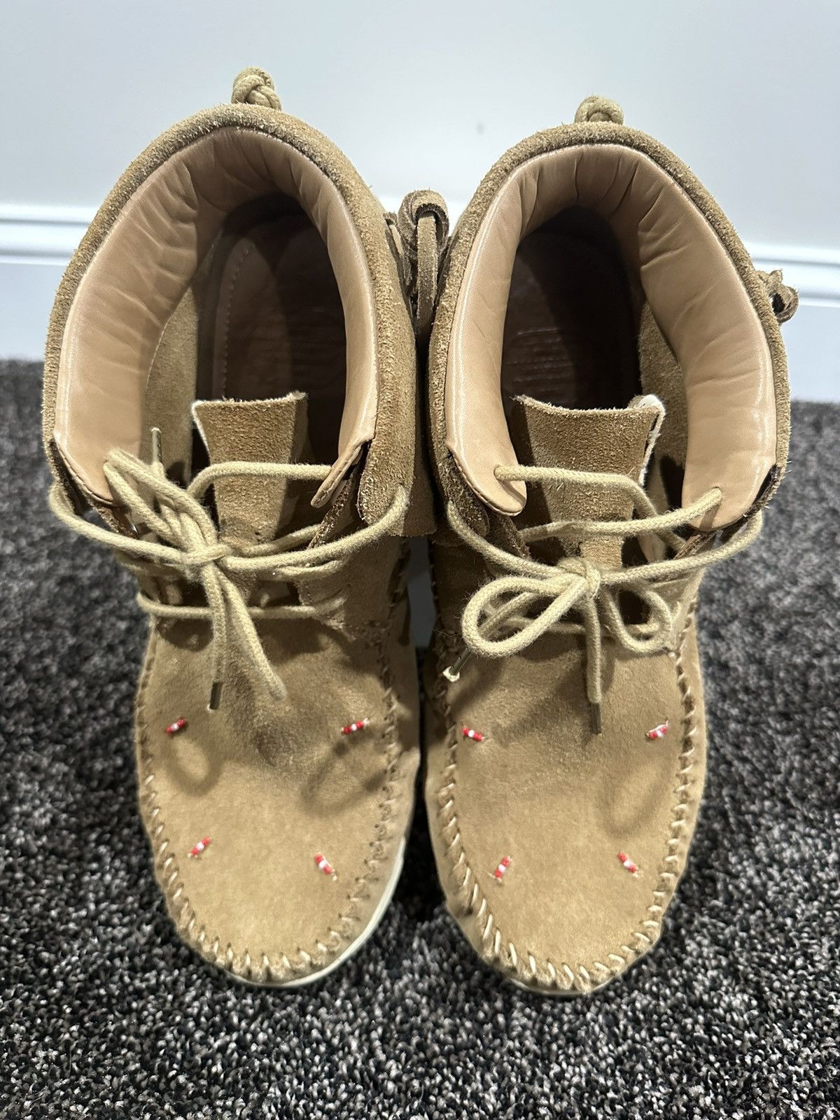 Visvim Visvim FBT Lhamo Folk Sand Sneaker Size US 10.5 / EU 43-44 - 5 Thumbnail