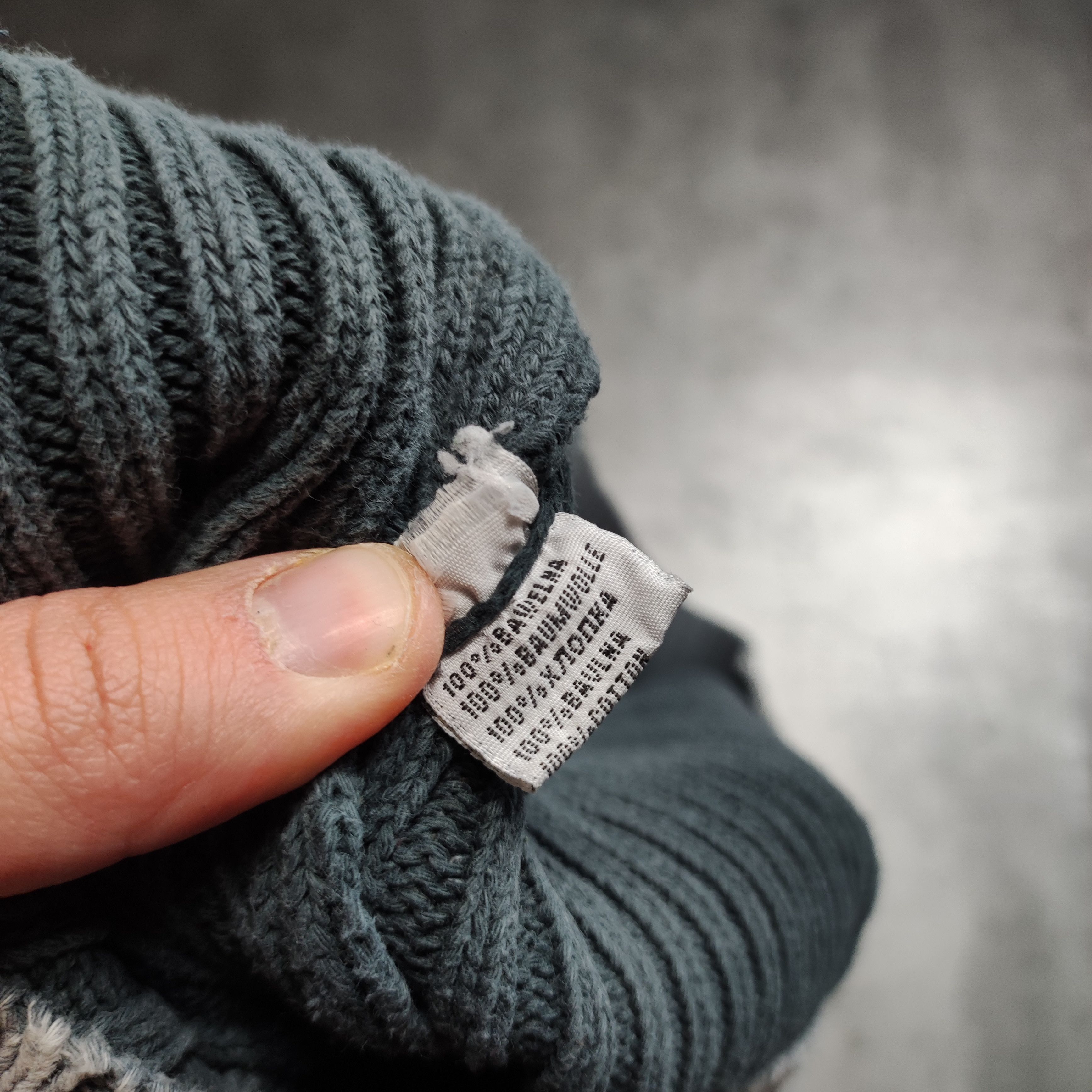 Diesel RARE Archive Y2k Dark Gray Denim Logo Diesel Knit Sweater Size US XXL / EU 58 / 5 - 8 Thumbnail