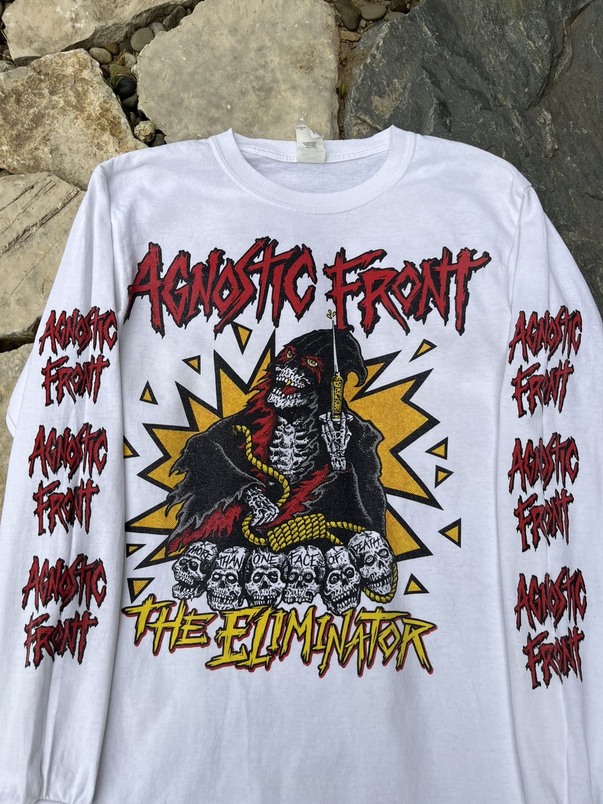 Band Tees × Vintage Vintage Agnostic Front band tee long sleeve the eliminator Size US S / EU 44-46 / 1 - 3 Thumbnail
