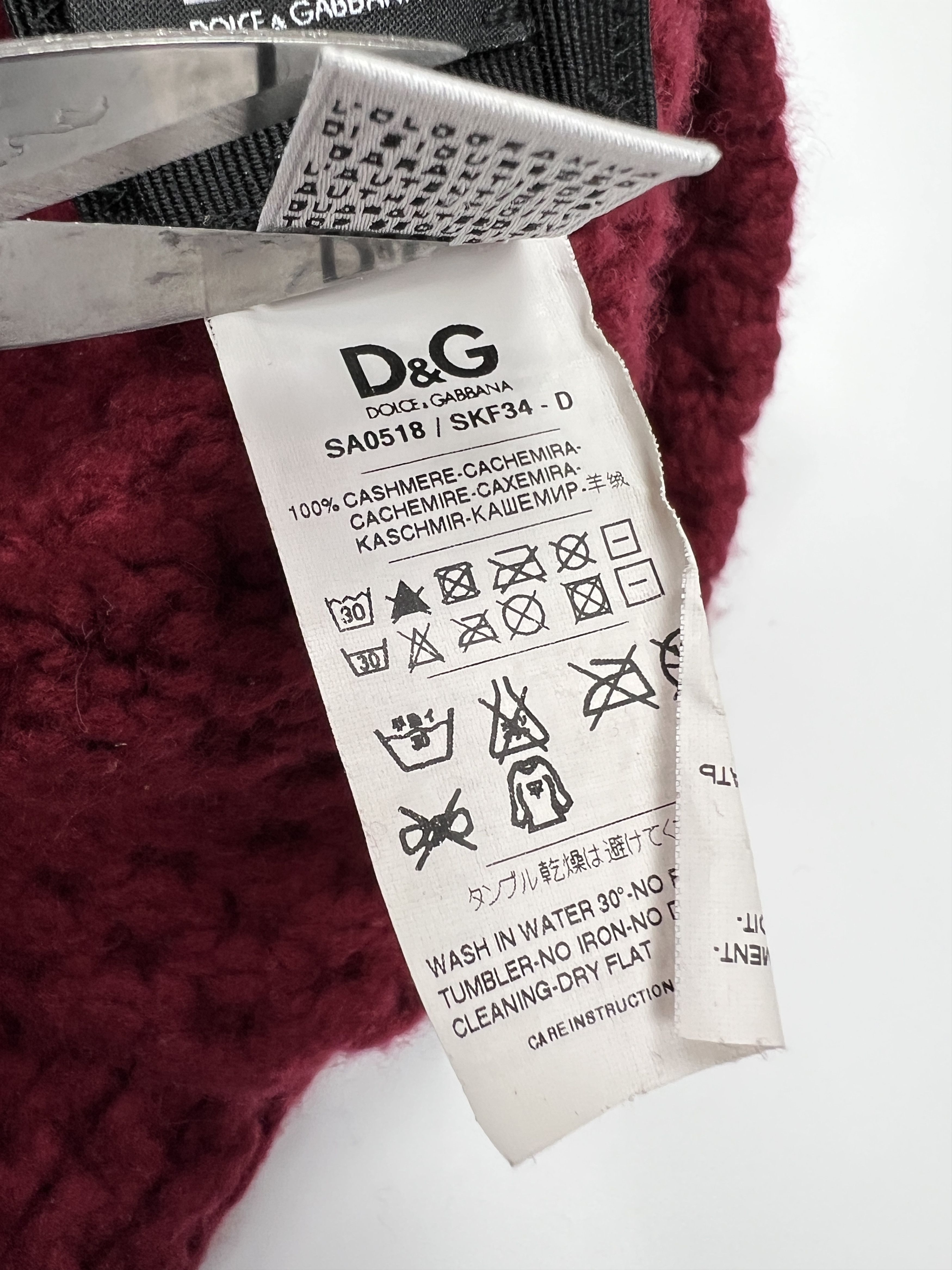 Dolce & Gabbana Rare Vintage 00s Dolce Gabbana Cashmere Balaclava Hood Size ONE SIZE - 13 Thumbnail