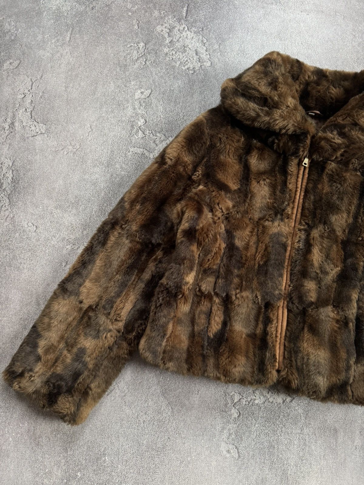 Hysteric Glamour CIBYLL 38/M retro vintage faux fur coat jacket Y2K L.G.B. Size M / US 6-8 / IT 42-44 - 12 Thumbnail