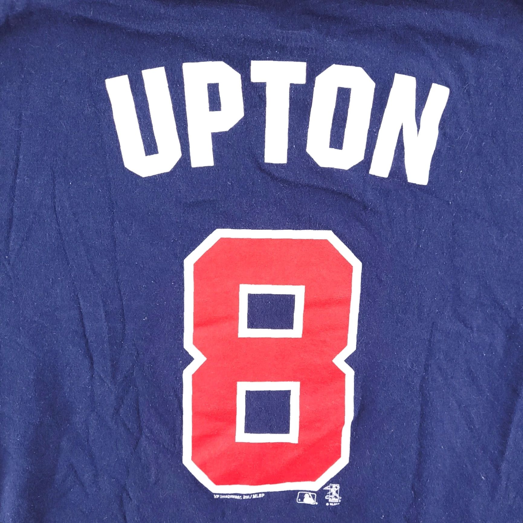 MLB BJ Upton Nike Shirt Mens Large Blue Atlanta Braves Navy Baseball MLB Short Sleeve Size US L / EU 52-54 / 3 - 3 Thumbnail