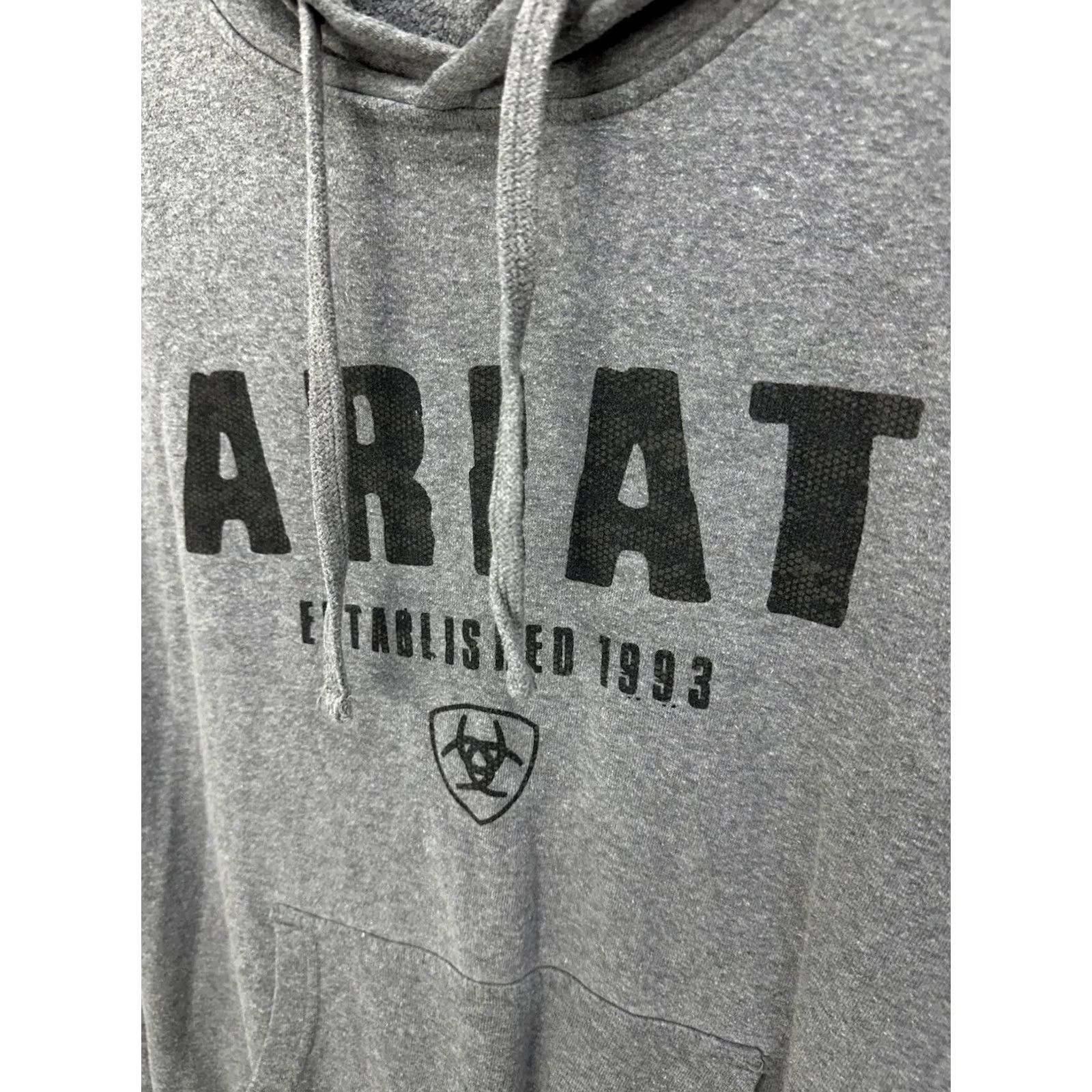 Ariat Ariat Hoodie Heather Gray Cotton Fleece Lined Mens Large Size US L / EU 52-54 / 3 - 4 Thumbnail