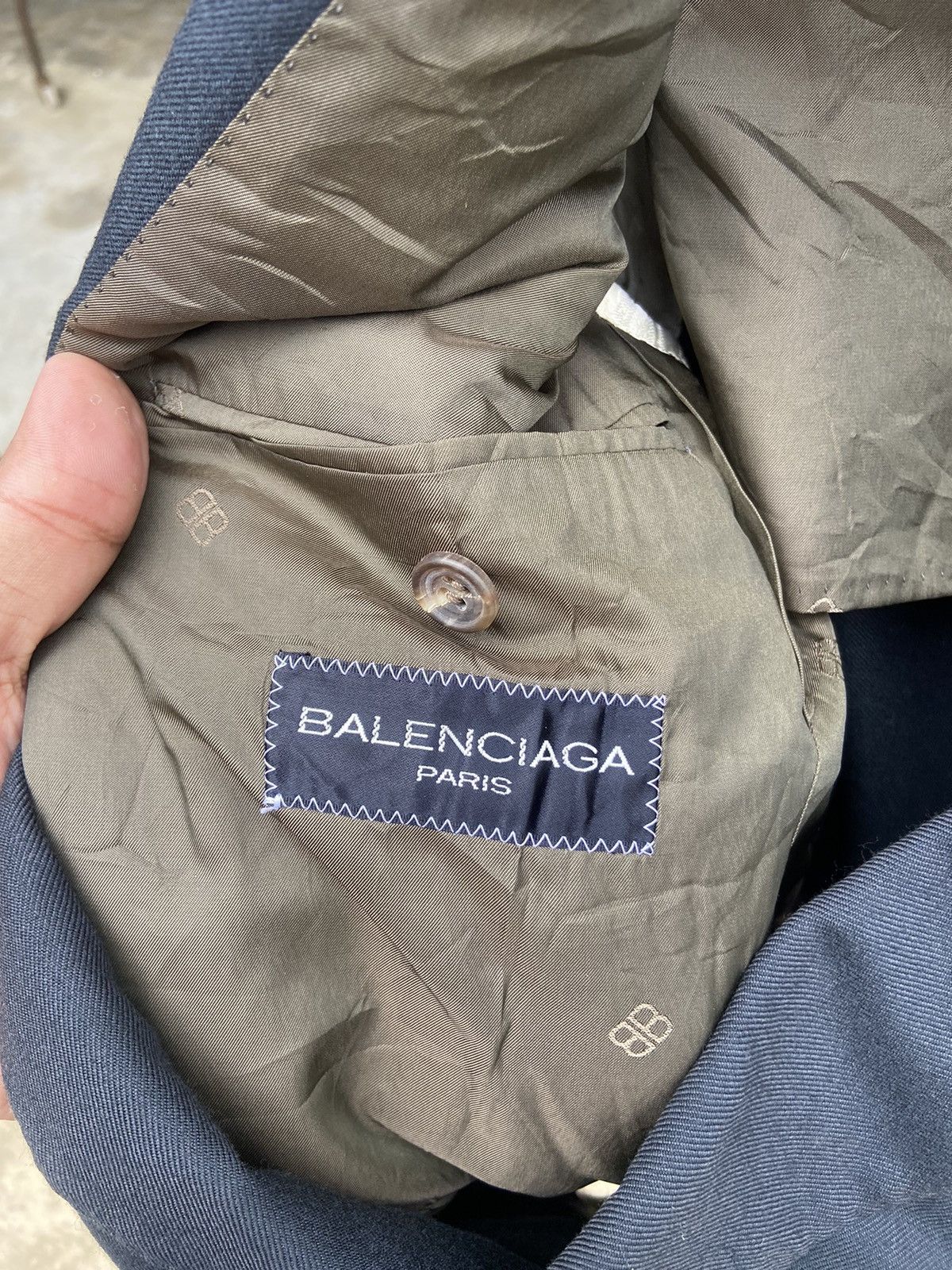 Balenciaga Vintage 1990’s Balenciaga Double Breast Blazer Jacket Size 42R - 4 Thumbnail