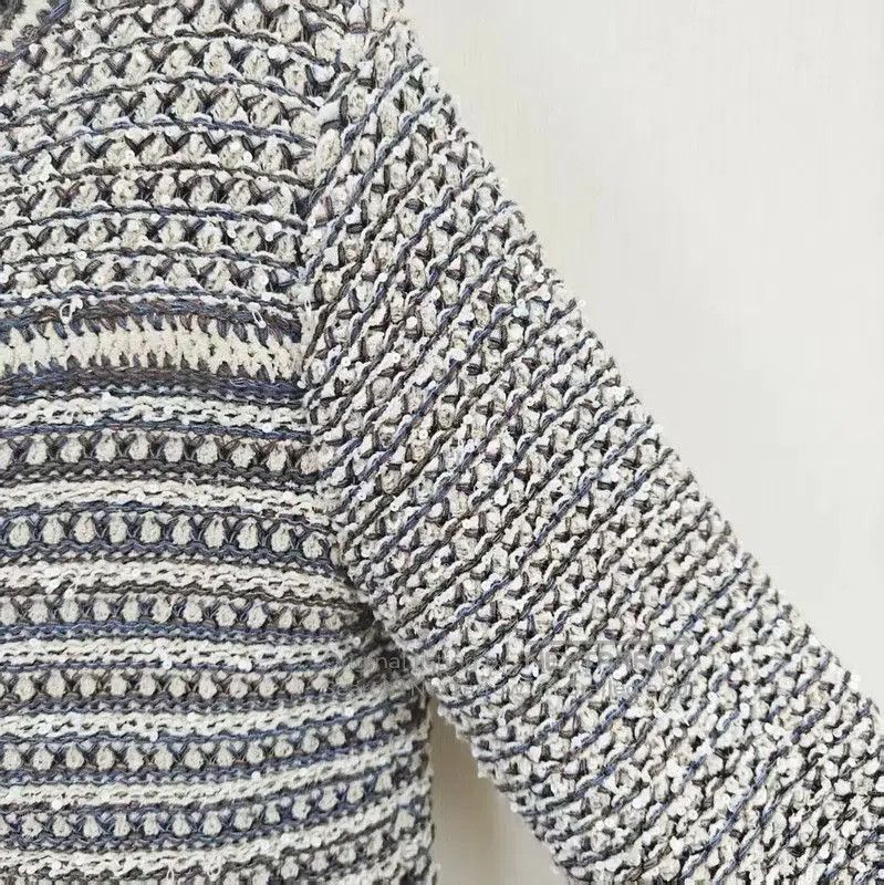 Chanel Chanel Gray Wool Blend Long Sleeve Sweater . Size M / US 6-8 / IT 42-44 - 4 Thumbnail