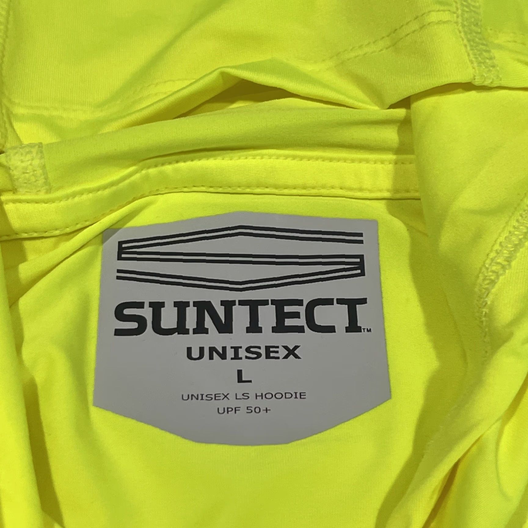 Vintage SUNTECT DUNE Hoodie Unisex Large UPF 50+ Safety Yellow NWT Hoodie Men Women Pullover Outdoor Running Sports Shirt Size US L / EU 52-54 / 3 - 5 Thumbnail