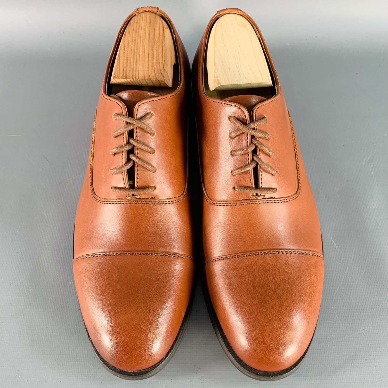 Frye FRYE Size 8.5 Tan Leather Cap Toe Oxford Lace-Up Shoes Size US 8.5 / EU 41-42 - 4 Thumbnail