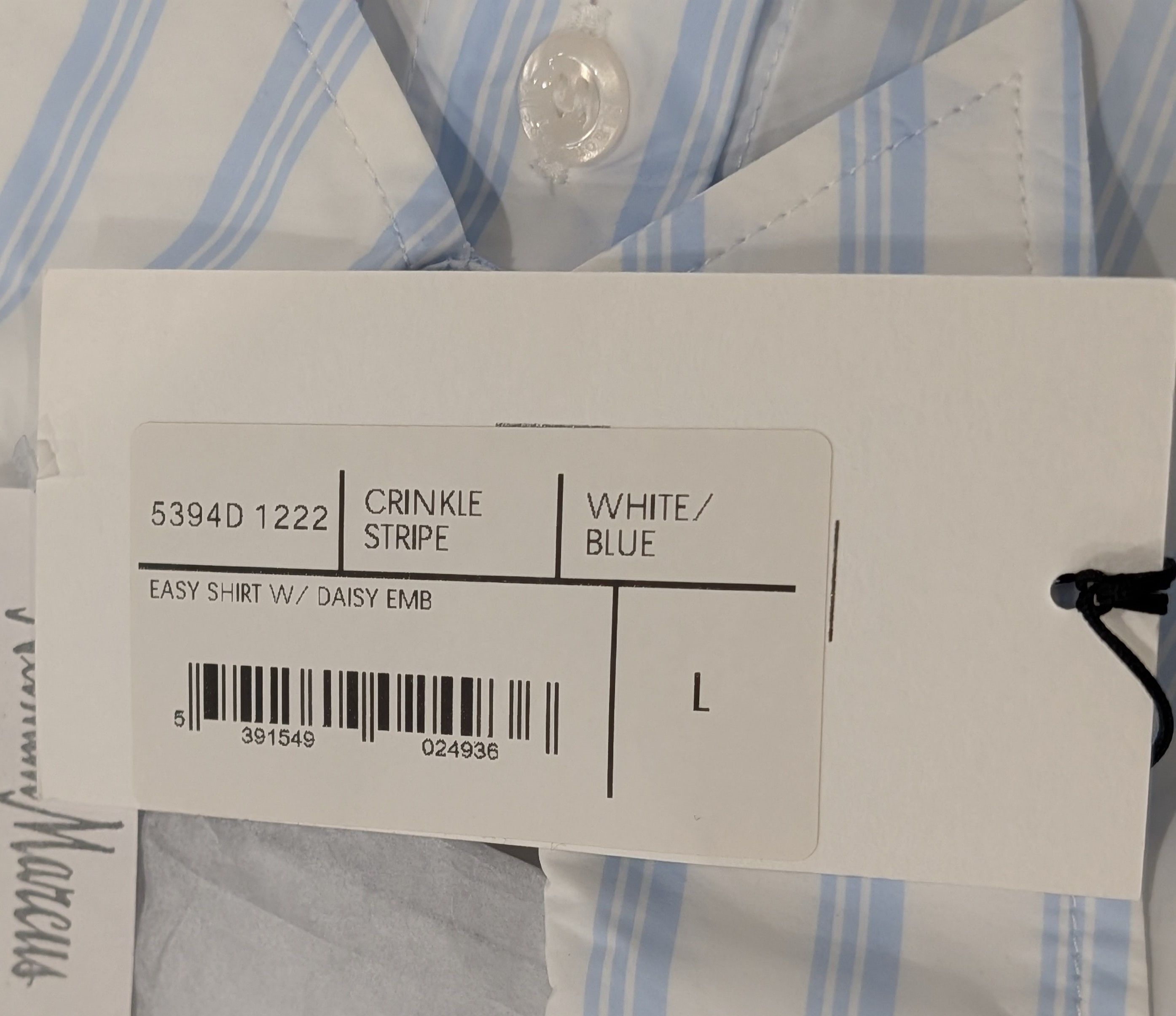 Simone Rocha SIMONE ROCHA Multi Stripe LS Sport Shirt White/Blue Large Size US L / EU 52-54 / 3 - 9 Thumbnail