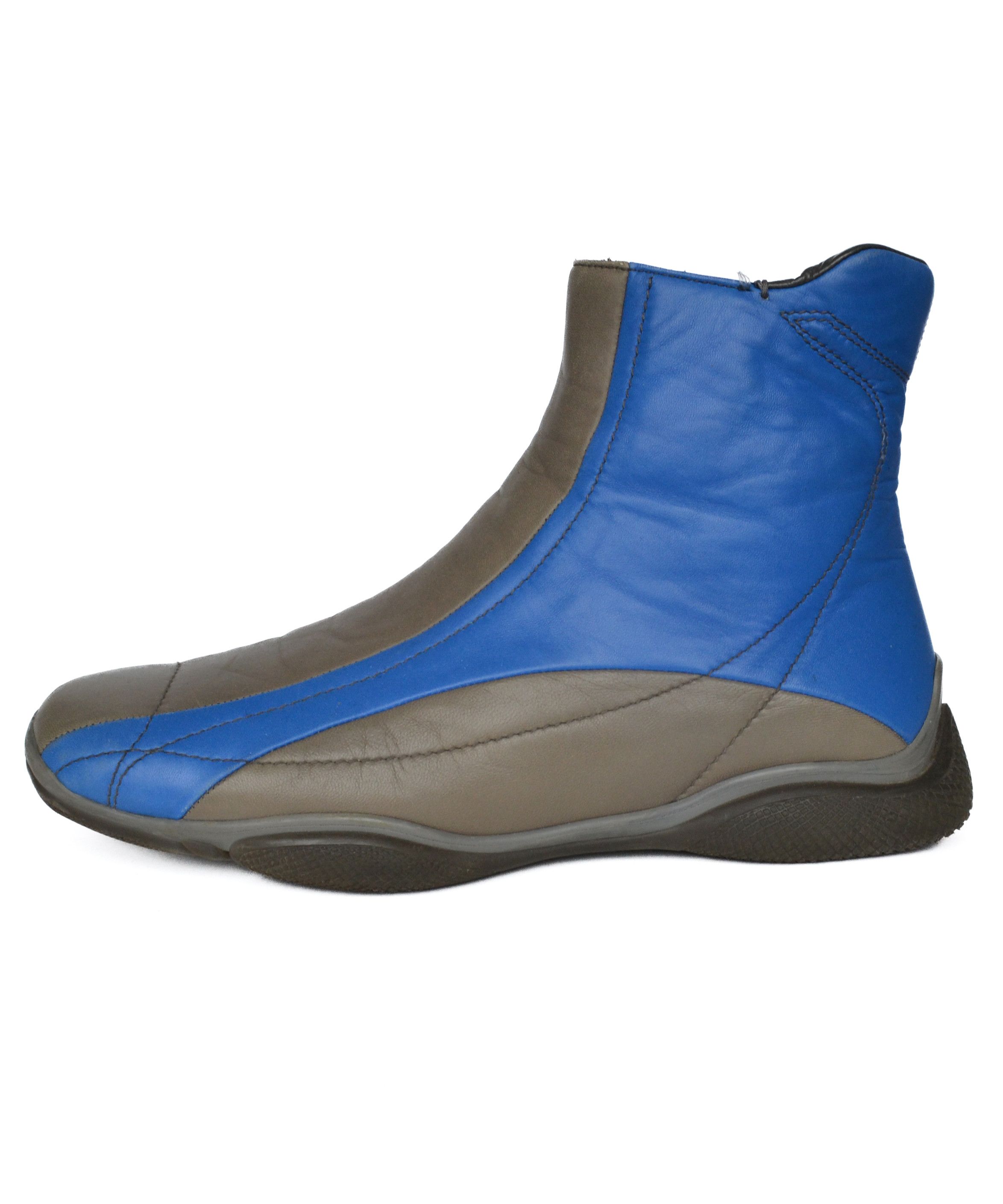 Prada PRADA Boots Vintage Leather Astro Blue Grey 1999 Shoes Size US 8 / EU 41 - 3 Thumbnail
