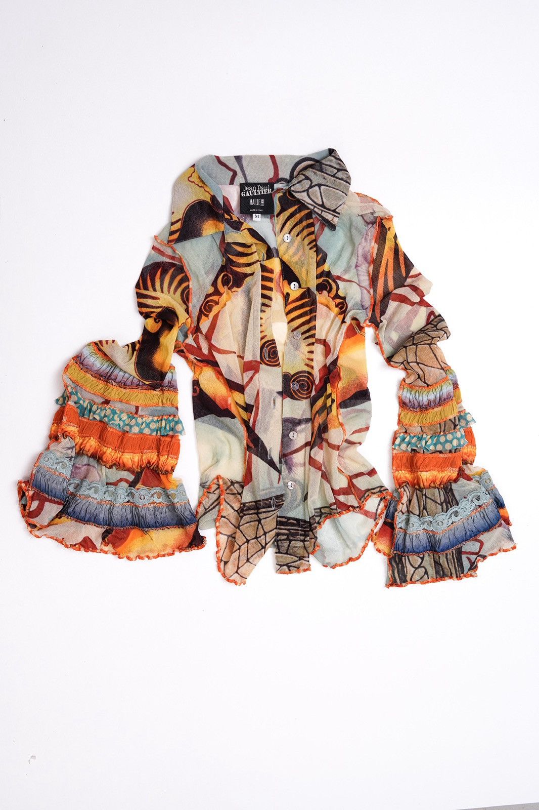 Jean Paul Gaultier Jean Paul Gaultier Maille Bell Sleeve Top Size M / US 6-8 / IT 42-44 - 11 Thumbnail
