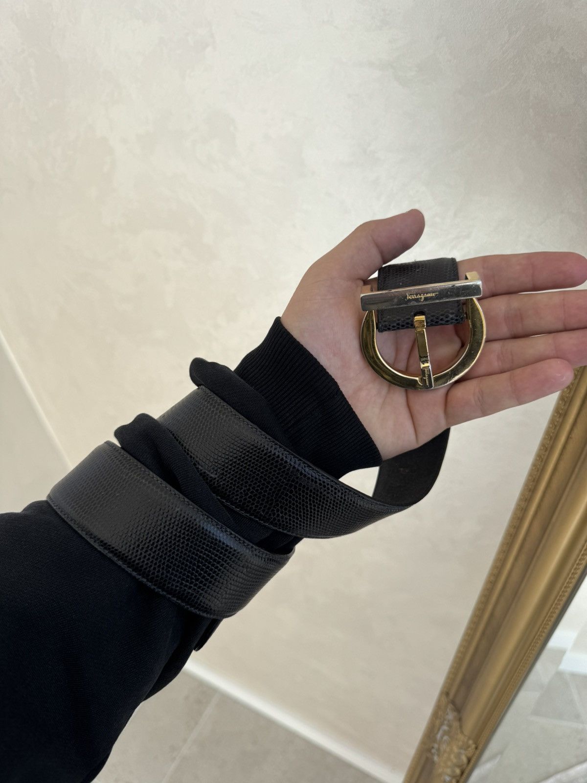Salvatore Ferragamo Salvatore Ferragamo Belt Leather Y2K Size ONE SIZE - 1 Thumbnail