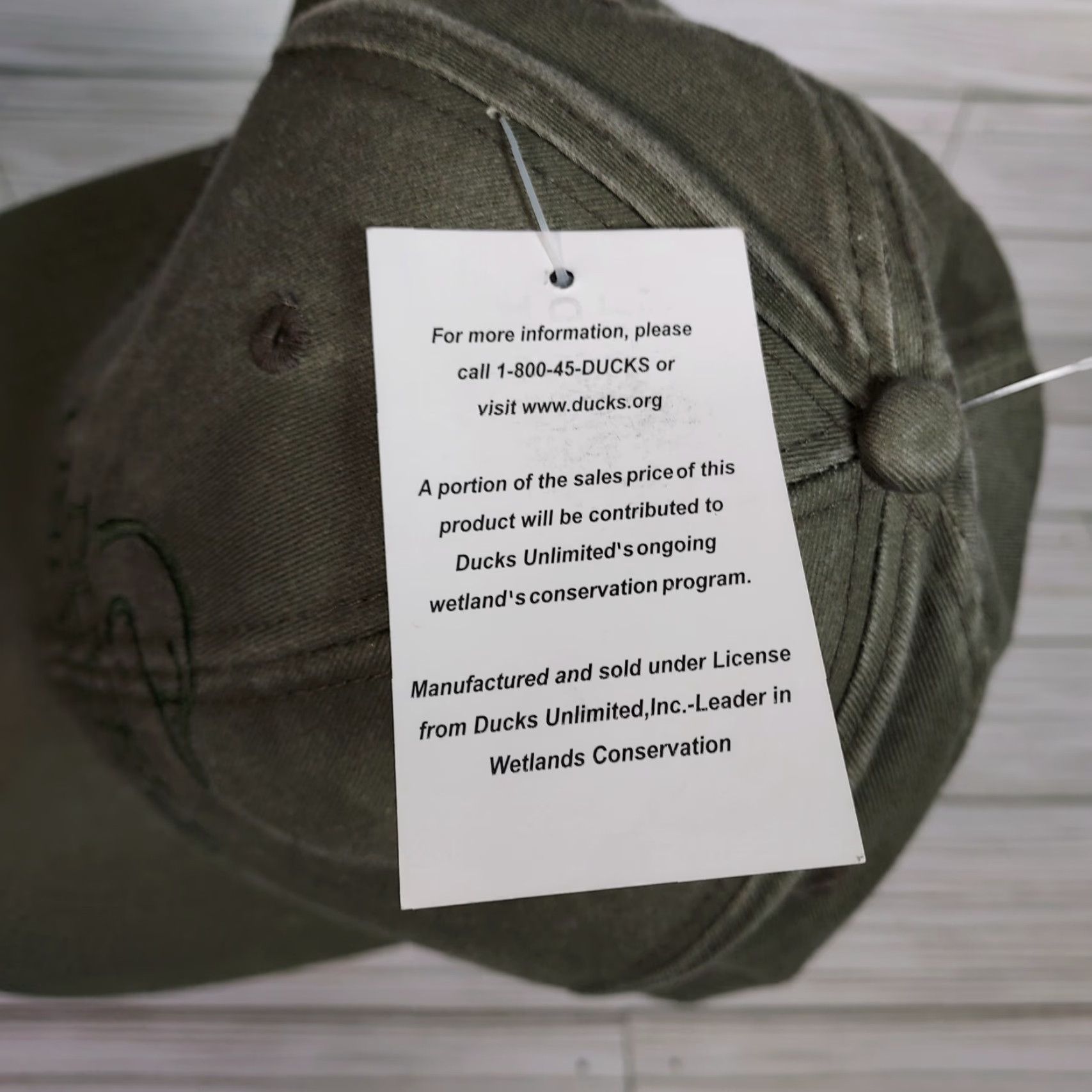 Vintage Ducks Unlimited Hat Cap Green Strap Back Hunting Conservation Benton County Men Adjustable Baseball Cap Size ONE SIZE - 6 Thumbnail