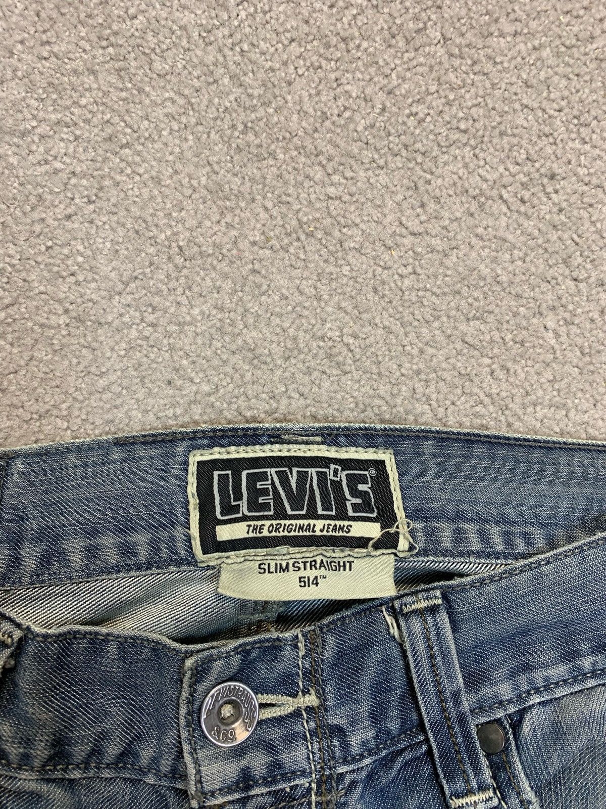 Levi's × Vintage Vintage Levi’s 514 Washed Blue Stone Denim Jeans 90s Baggy Size US 31 - 6 Thumbnail