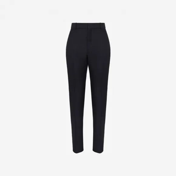 Alexander McQueen o1w1db10725 Tailored Cigarette Trousers in Black Size US 30 / EU 46 - 1 Preview