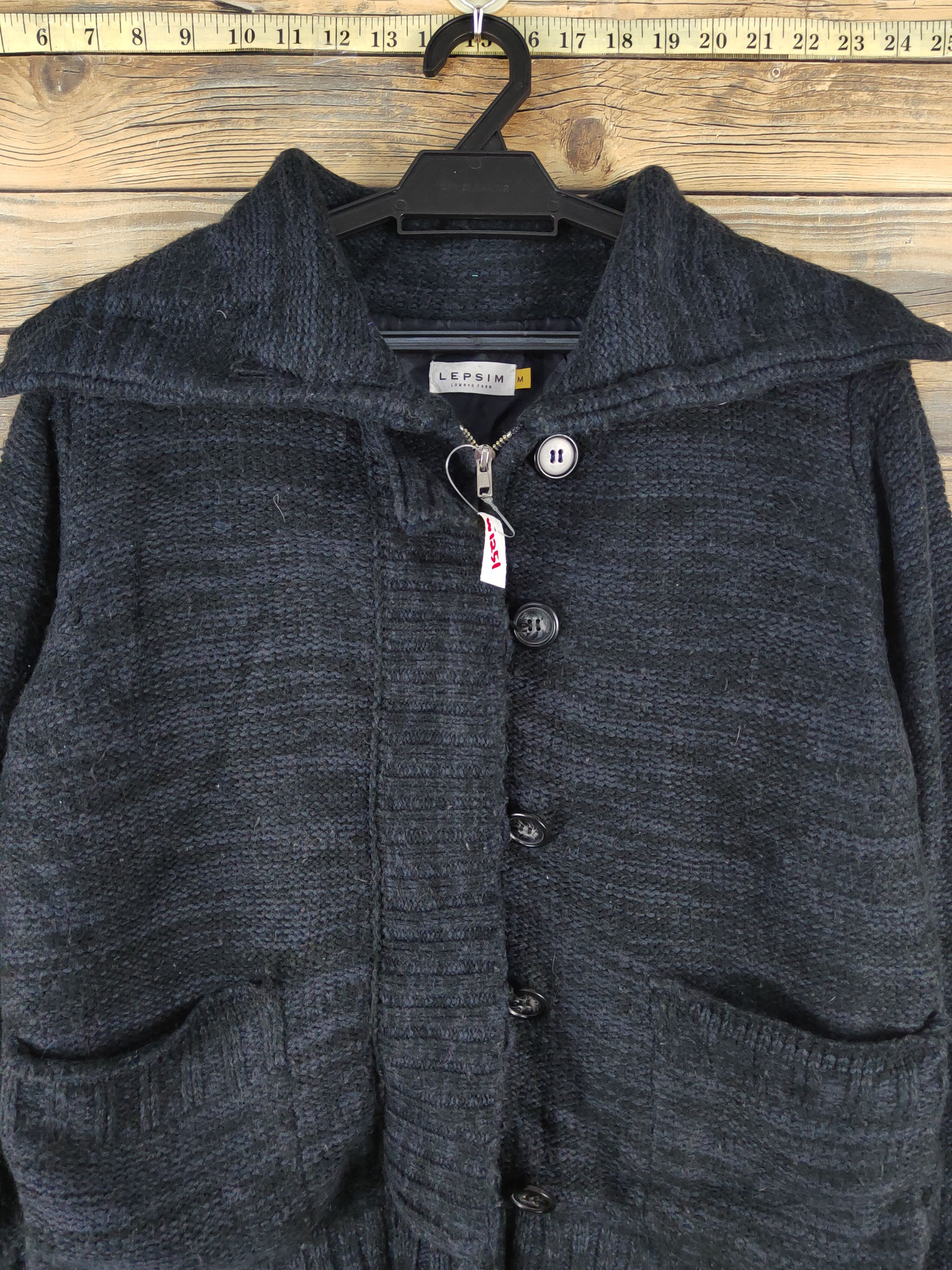 Homespun Knitwear × Japanese Brand Lepsim-Lowrys Farm Black Knitwear Sweaters #1251 Size M / US 6-8 / IT 42-44 - 2 Thumbnail