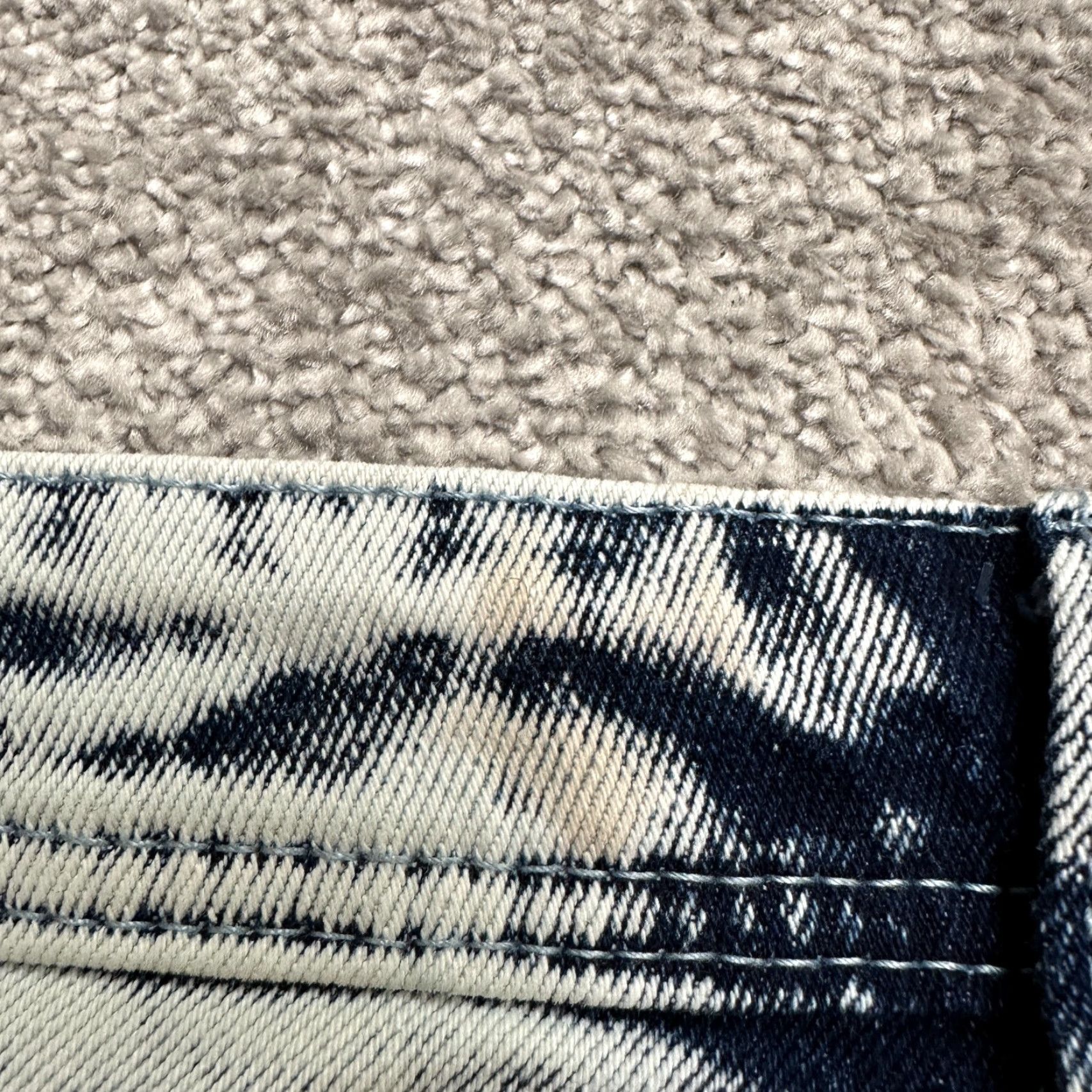 Denime Rebel Minds Denim Jeans Men 40x32 Blue Distressed Acid Wash 5-Pocket Regular Cotton Polyester Jeans Size US 40 / EU 56 - 6 Thumbnail