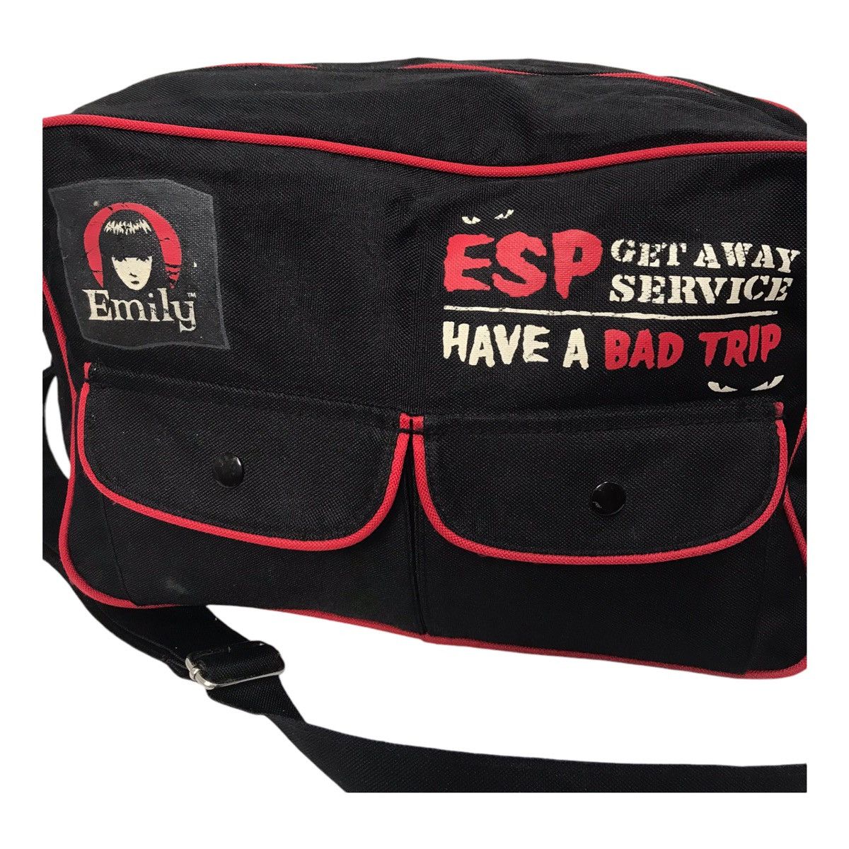 Anime × Japanese Brand × Vintage Emily Have Bad Trip Vintage Messenger Black Sling Bag Size ONE SIZE - 2 Thumbnail
