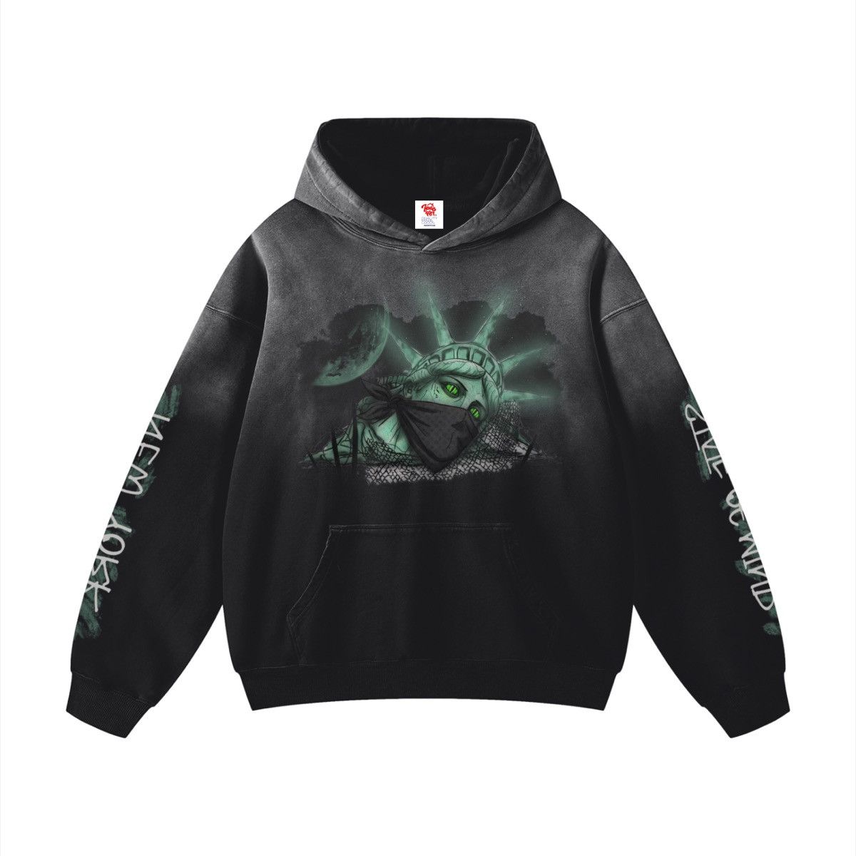 Other New York State Of Mind Black Hoodie Vintage Stye Washed Size US XXL / EU 58 / 5 - 1 Thumbnail