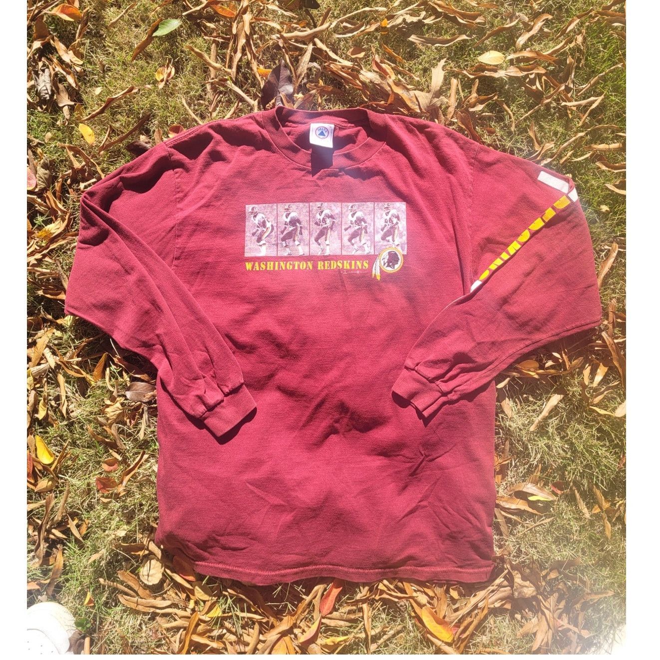 NFL × Vintage Vtg Washington Football long sleeve t shirt sleeve graphics Size US M / EU 48-50 / 2 - 6 Thumbnail