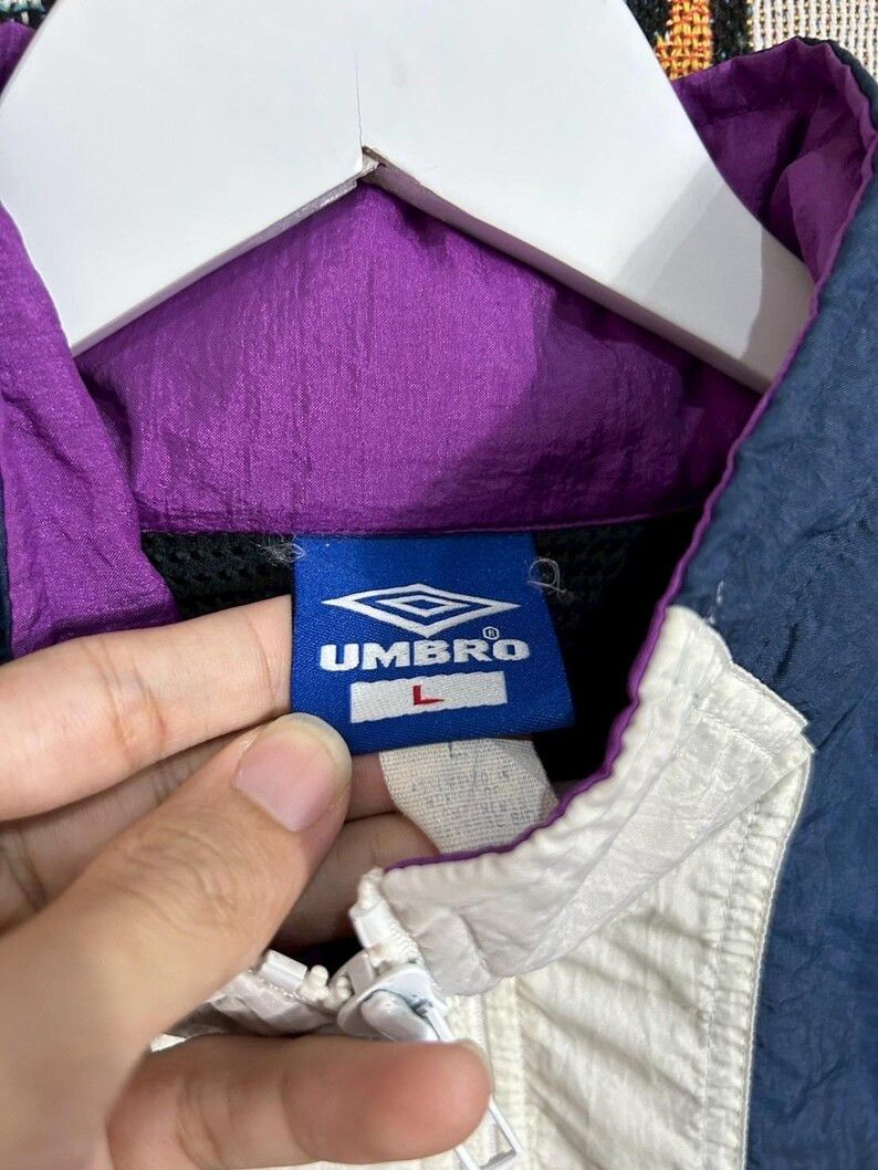 Umbro Vintage 90s Umbro Half Zip Jacket size L Size US L / EU 52-54 / 3 - 4 Thumbnail