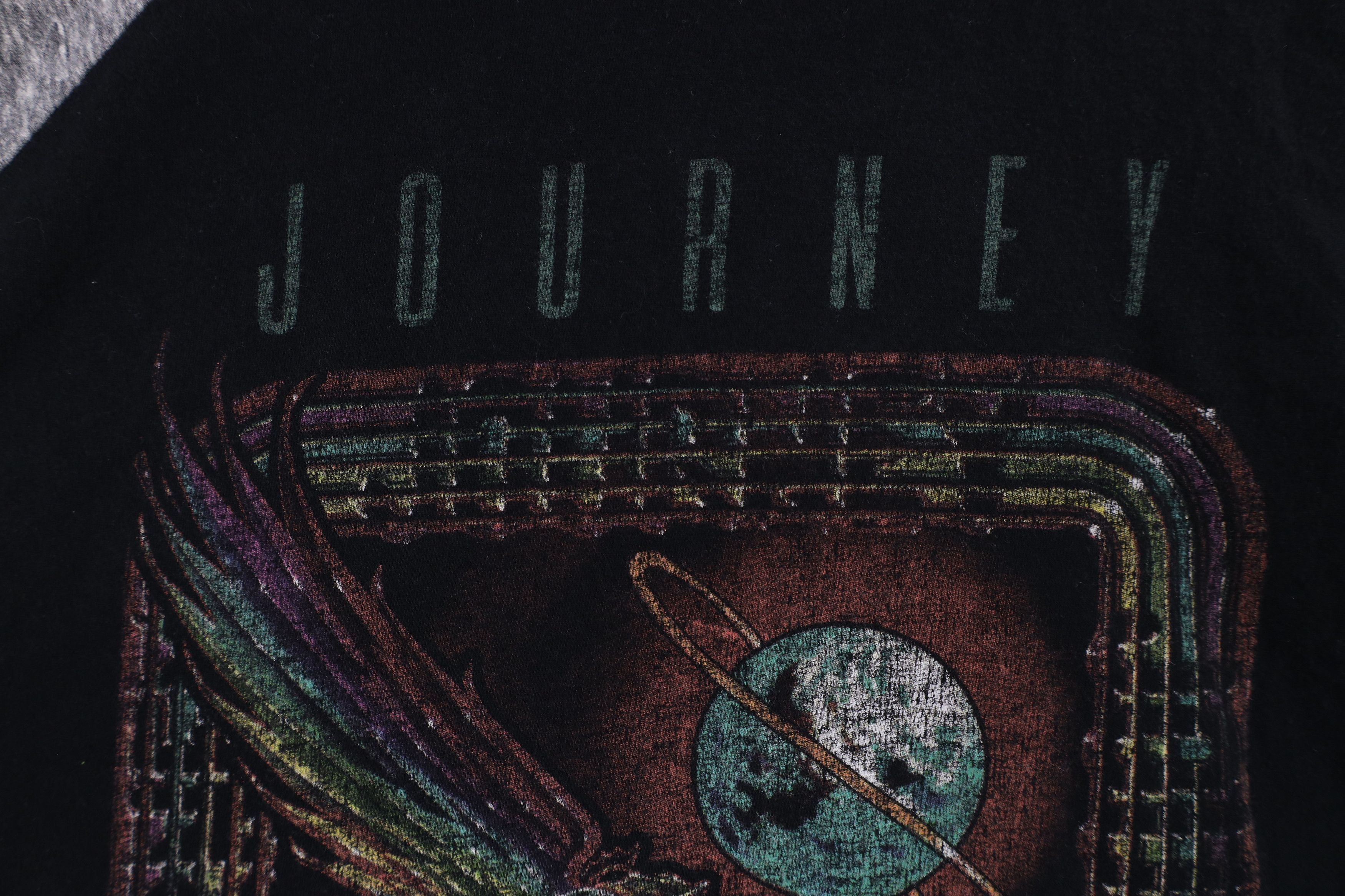 Vintage Vintage 90s Departure Tour Journey Band Raglan T-Shirt Black Size US XL / EU 56 / 4 - 7 Thumbnail