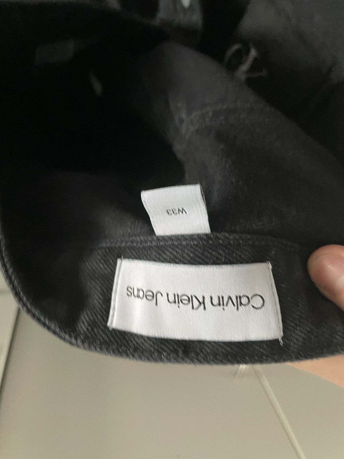 Calvin Klein Calvin Klein Black Wide Leg Jeans Size US 36 / EU 52 - 2 Thumbnail