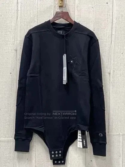Rick Owens Rick Owens x Champion Black Jumpsuit S. Size US 26 / EU 42 - 1 Thumbnail