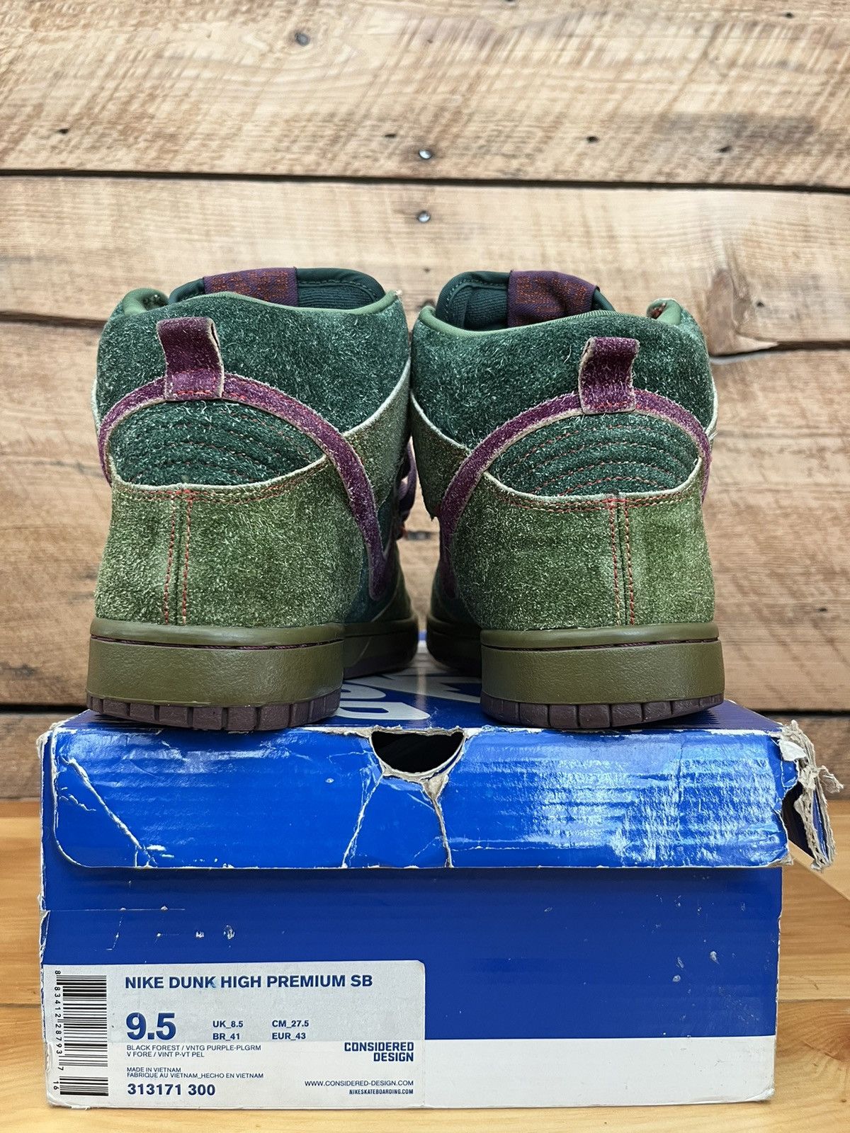 Nike Nike SB Dunk High Premium Skunk 4/20 Size 313171-300 Size US 9.5 / EU 42-43 - 4 Thumbnail